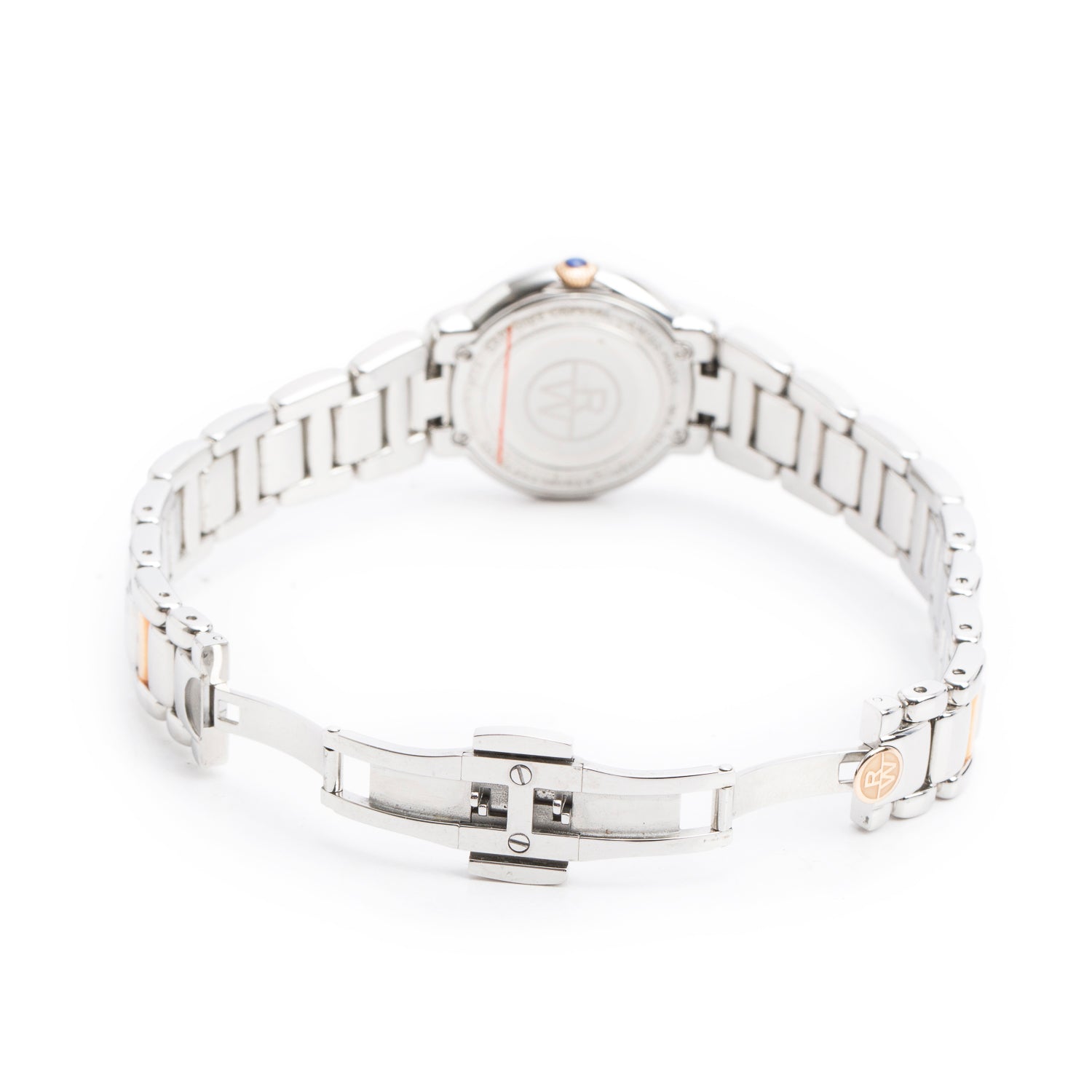 Raymond Weil Stainless Steel & Rose Gold PVD Jasmine 29 MM Quartz Watch Silver Dial 5229 w/ Box & Card