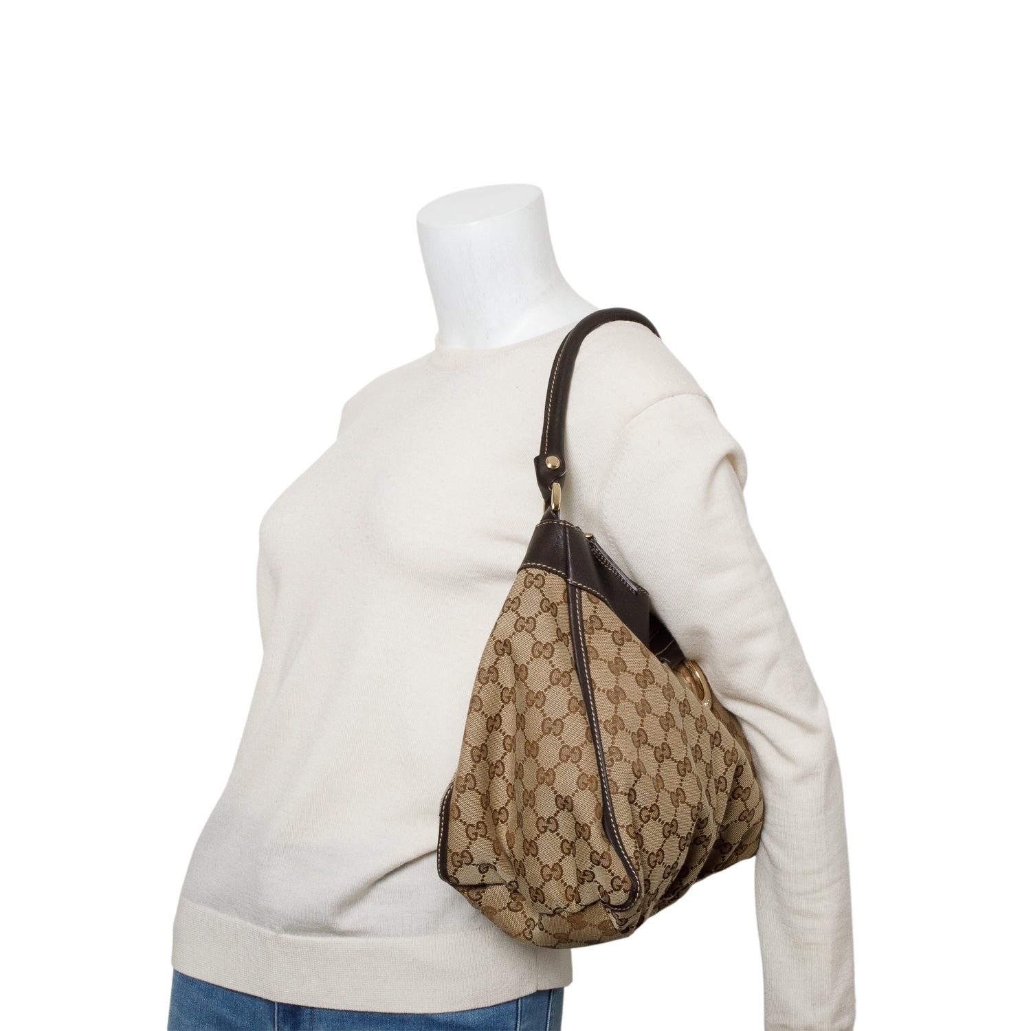 Gucci GG Canvas Abbey D-Ring Hobo