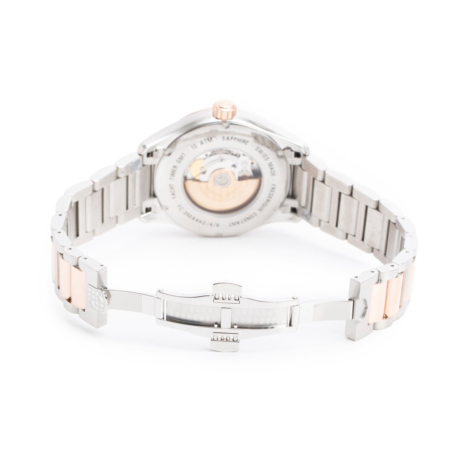 Frederique Constant 2023 Rose Gold PVD & Stainless Steel Yacht Timer GMT 42 MM Automatic Watch Grey Dial w/ Box & Papers