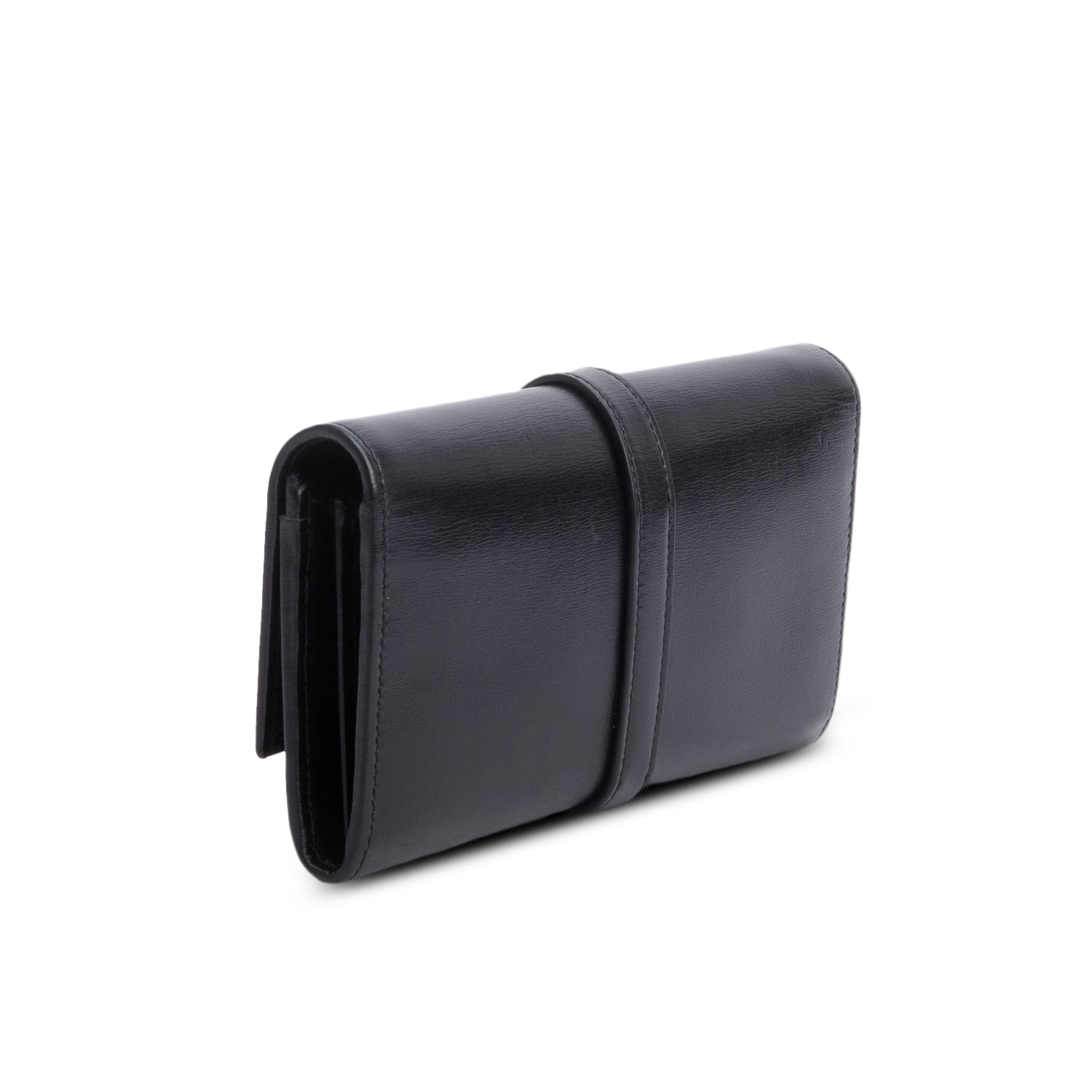 Gucci Black Calfskin Jackie 1961 Chain Wallet