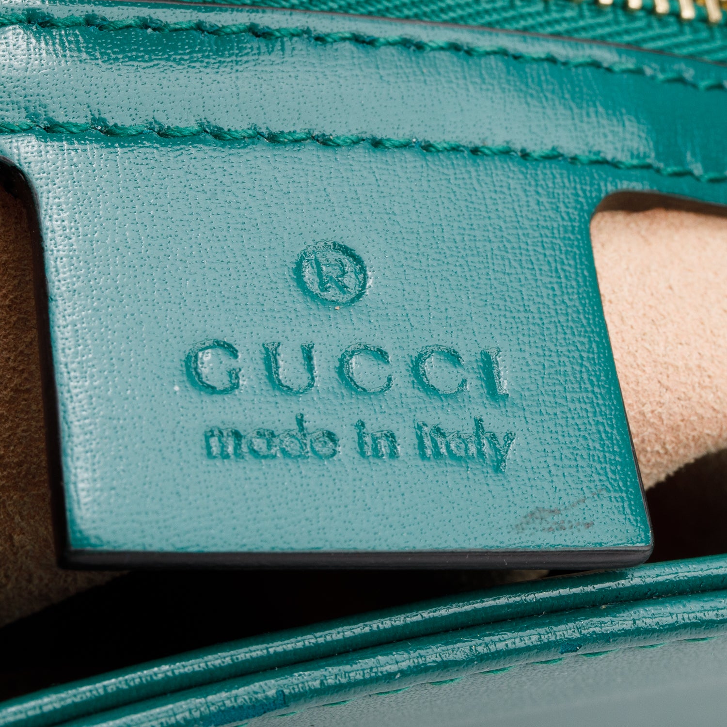 Gucci Green Ancora Leather Medium Jackie 1961 Hobo Bag w/ Strap