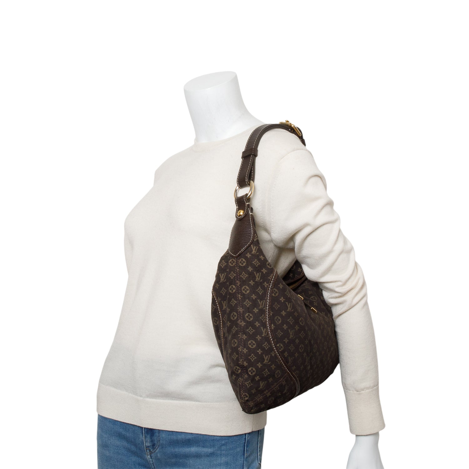 Louis Vuitton Brown Monogram Mini Lin Manon MM