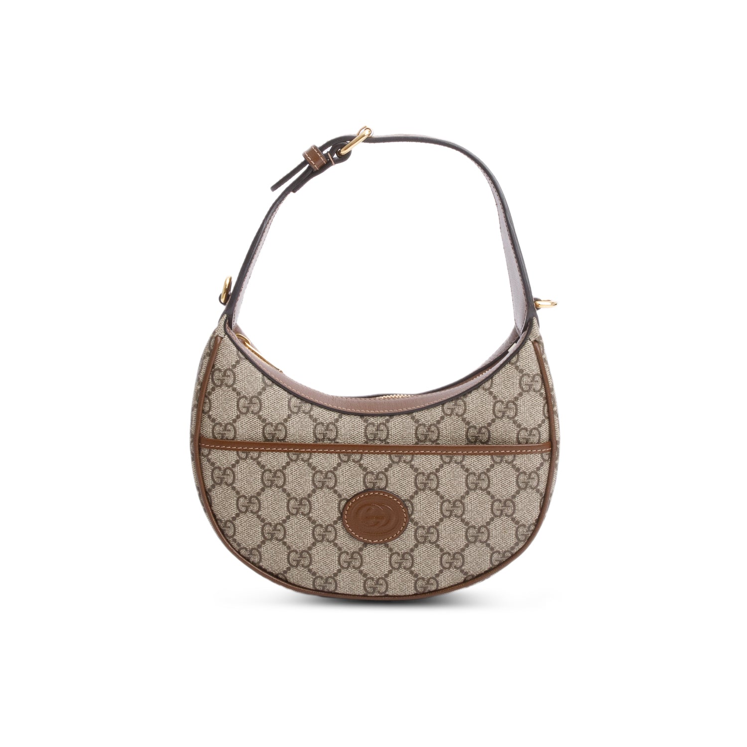 Gucci GG Supreme Interlocking G Half-Moon Shaped Mini Bag