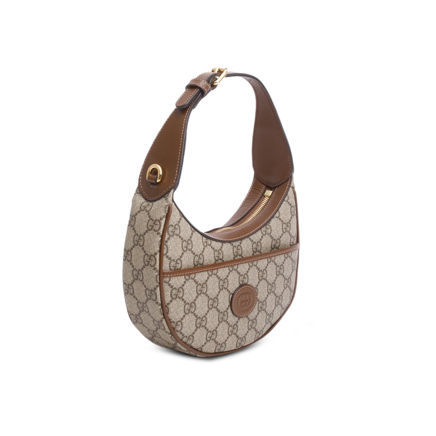 Gucci GG Supreme Interlocking G Half-Moon Shaped Mini Bag