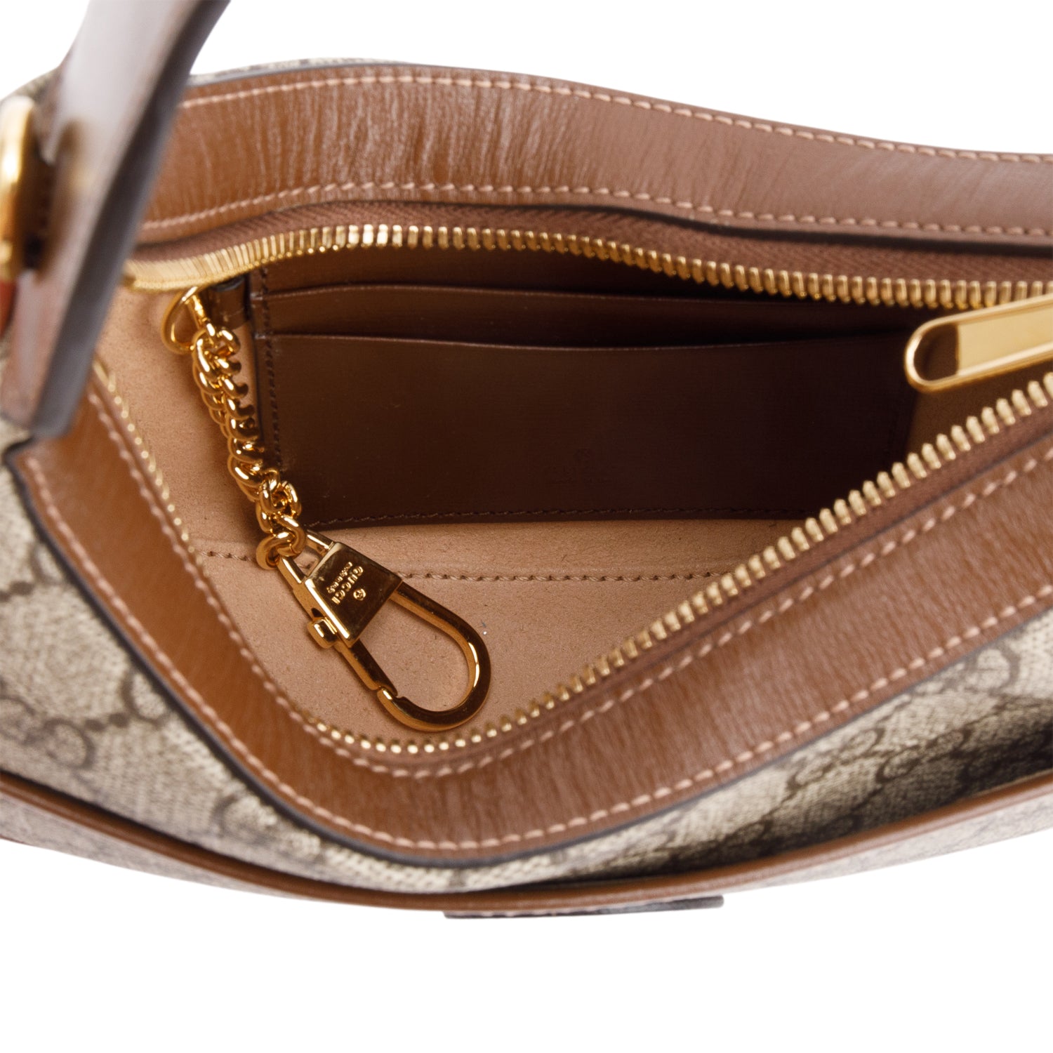 Gucci GG Supreme Interlocking G Half-Moon Shaped Mini Bag