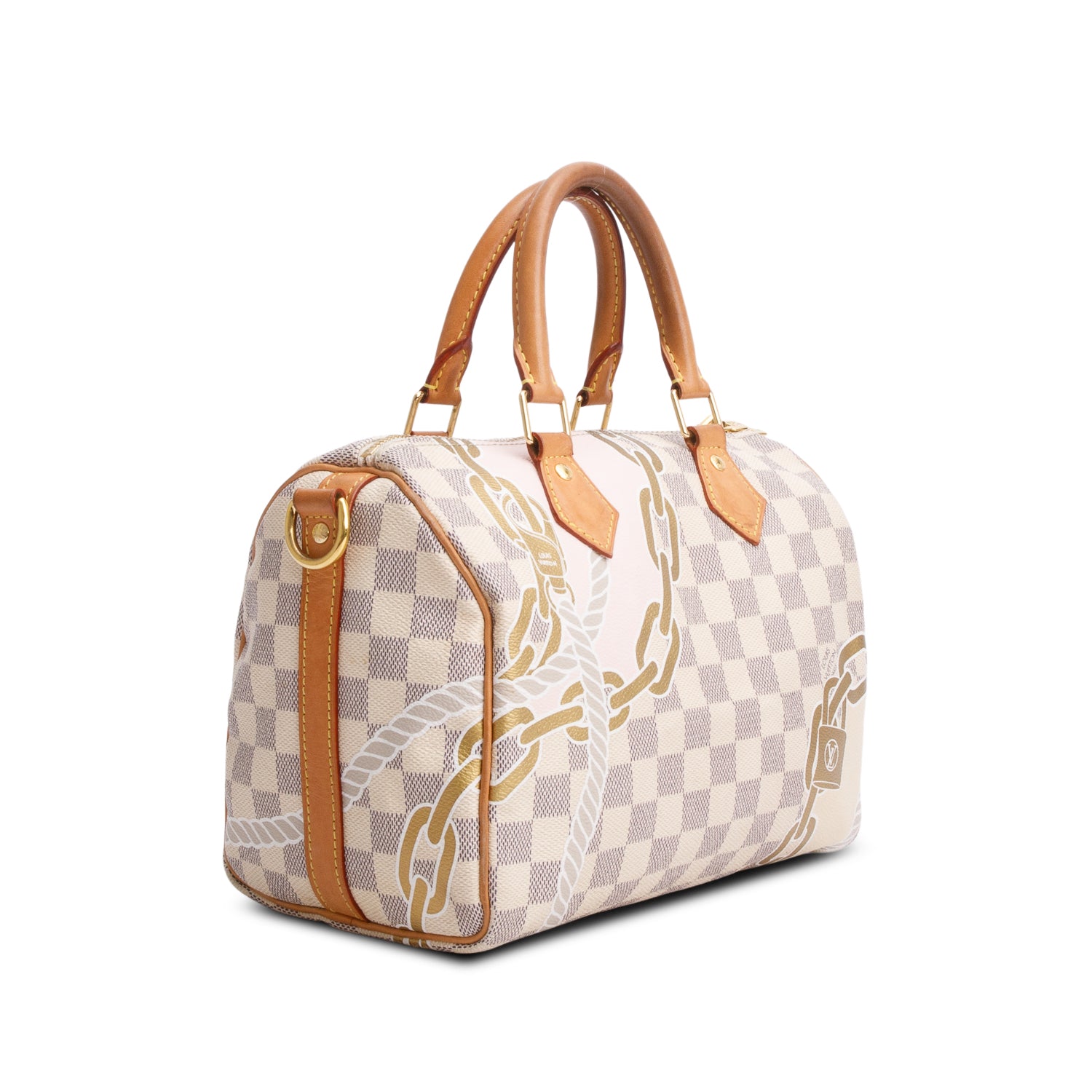 Louis Vuitton Nautical Damier Azur Speedy Bandouliere 25 w/ Strap