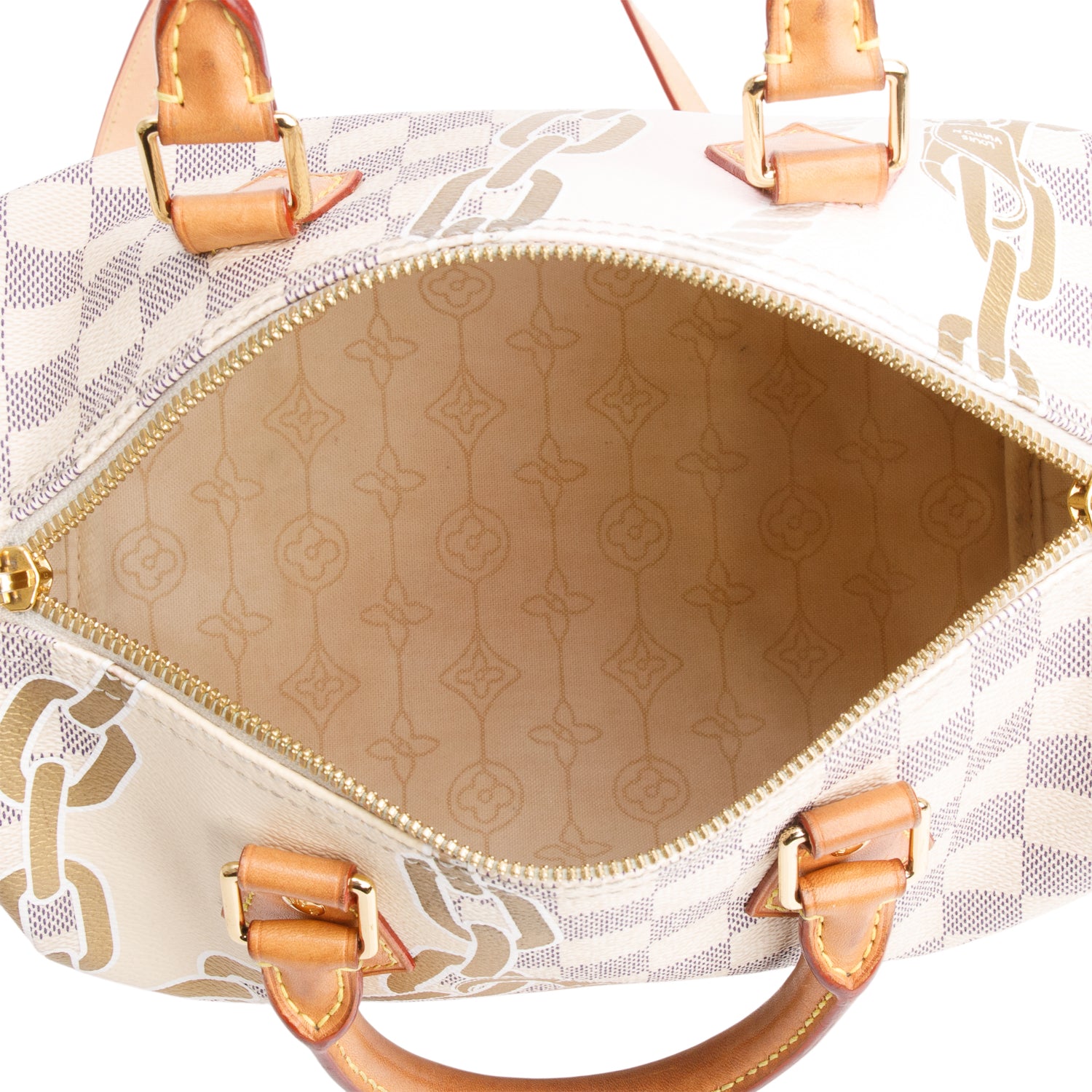 Louis Vuitton Nautical Damier Azur Speedy Bandouliere 25 w/ Strap