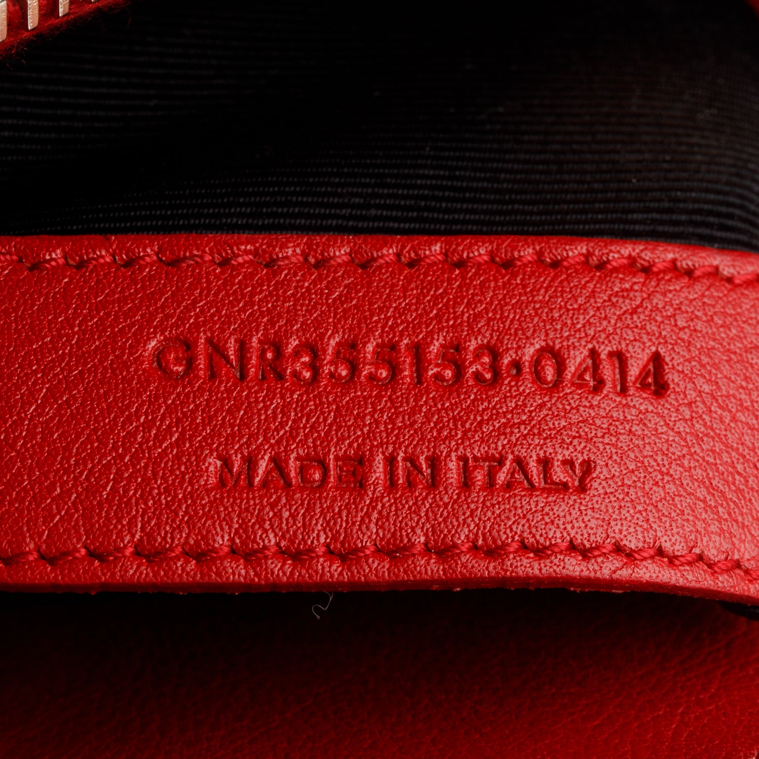 Saint Laurent Red Calfskin Leather Small Sac de Jour w/ Strap