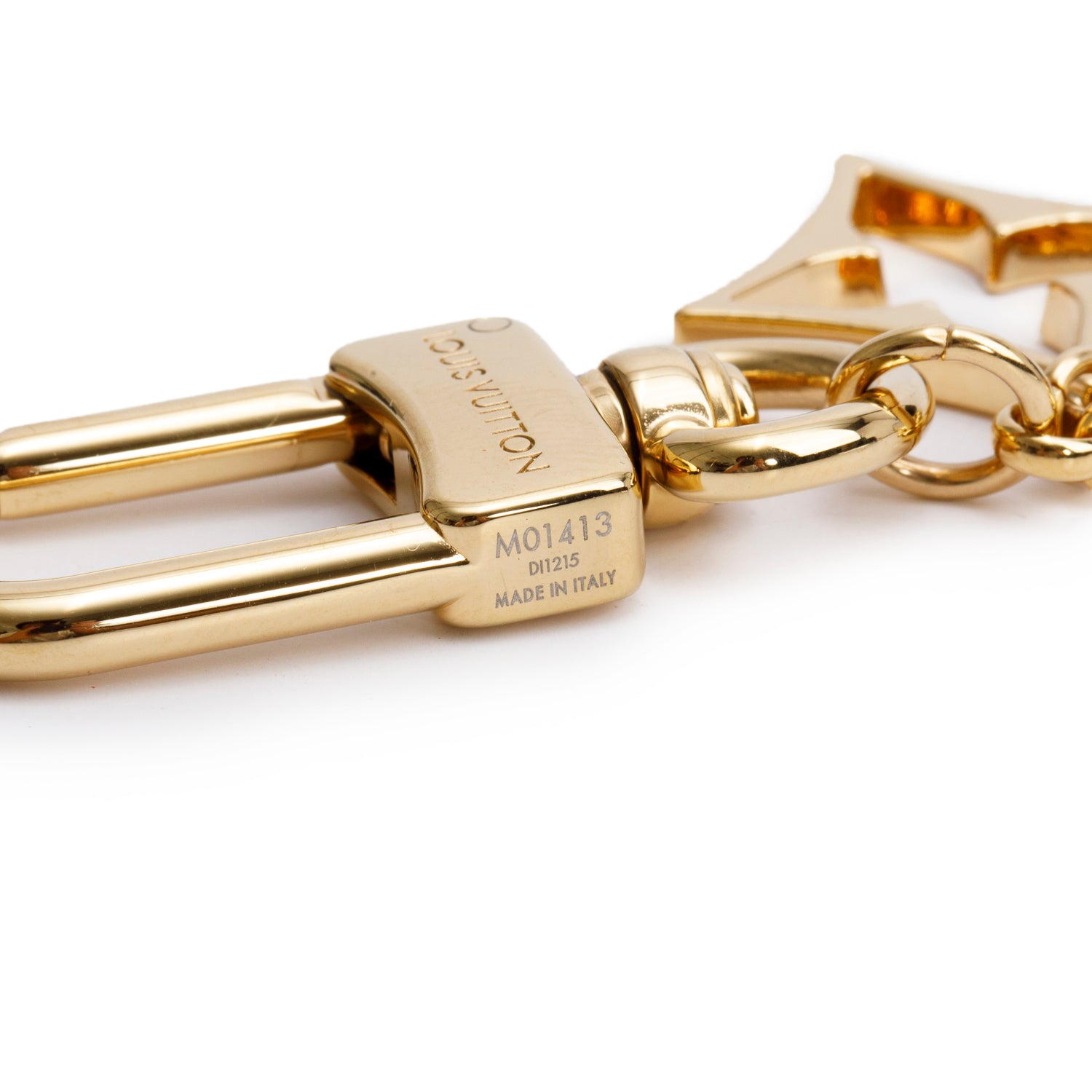 Louis Vuitton 2025 Gold-Tone Fleur de Monogram Bag Charm Chain