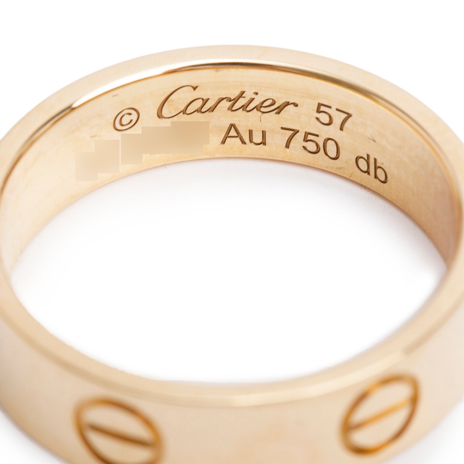 Cartier 2024 18k Yellow Gold 5.5 MM Love Ring, Classic Model, Size 57 8 w/ Box & Certificate