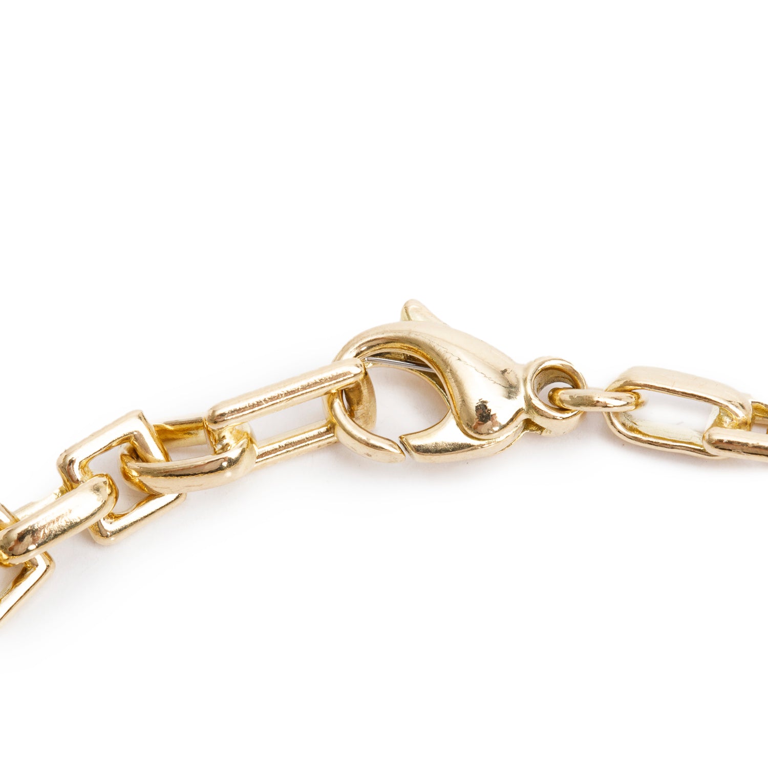 Tiffany & Co. Vintage 18k Yellow Gold Square Link Bracelet w/ Box