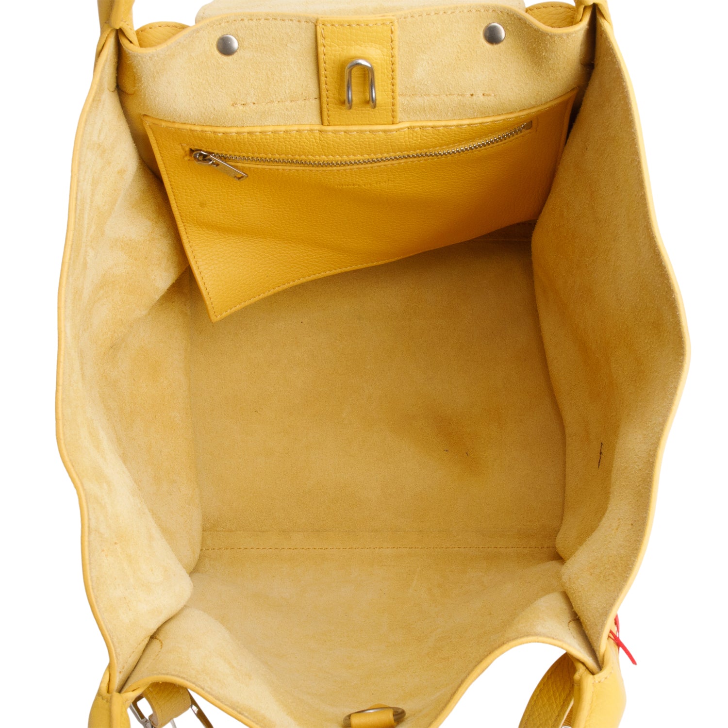 Celine Yellow Supple Grained Calfskin Small Big Bag