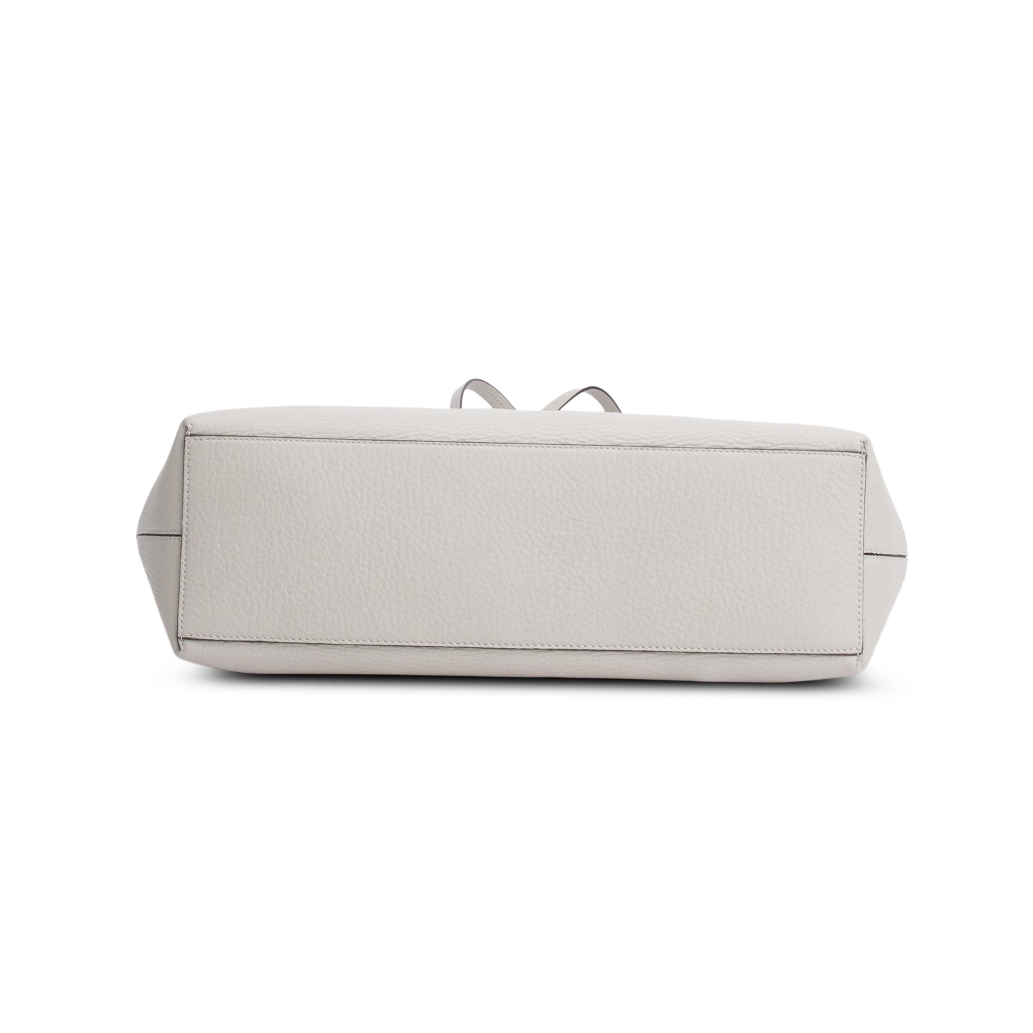 Valentino Grey Grained Calfskin Large Rockstud Tote