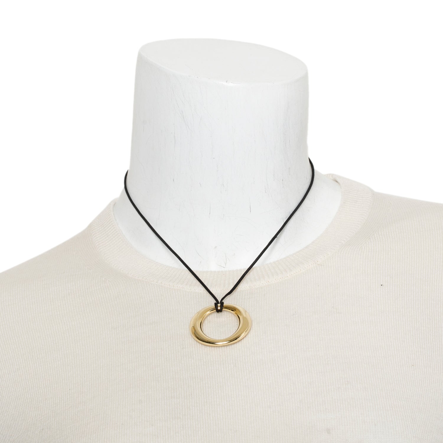 Tiffany & Co. Elsa Peretti 18k Yellow Gold Sevillana Pendant Necklace, Large Model w/ Box