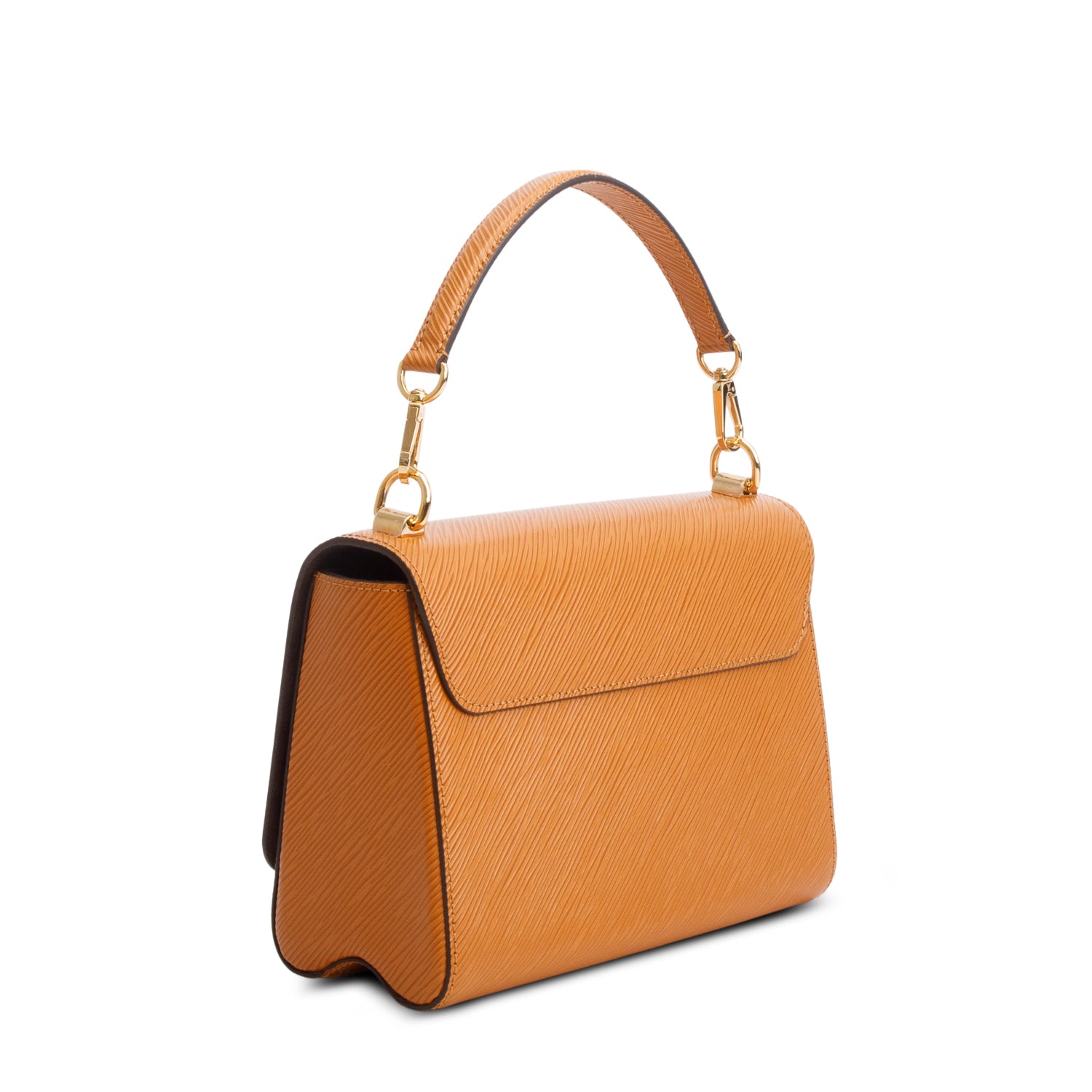 Louis Vuitton Brown Epi Leather Twist MM w/ Box, Receipt & Straps