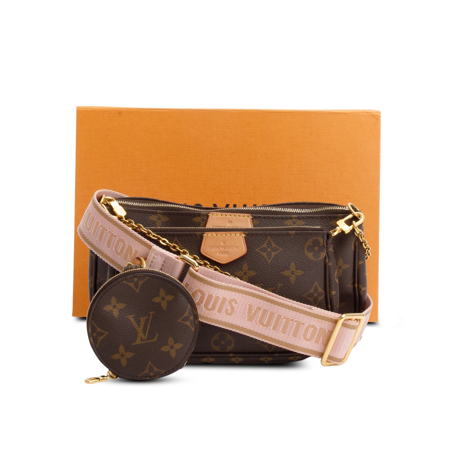 Louis Vuitton 2020 Monogram Rose Multi-Pochette Accessoires w/ Box