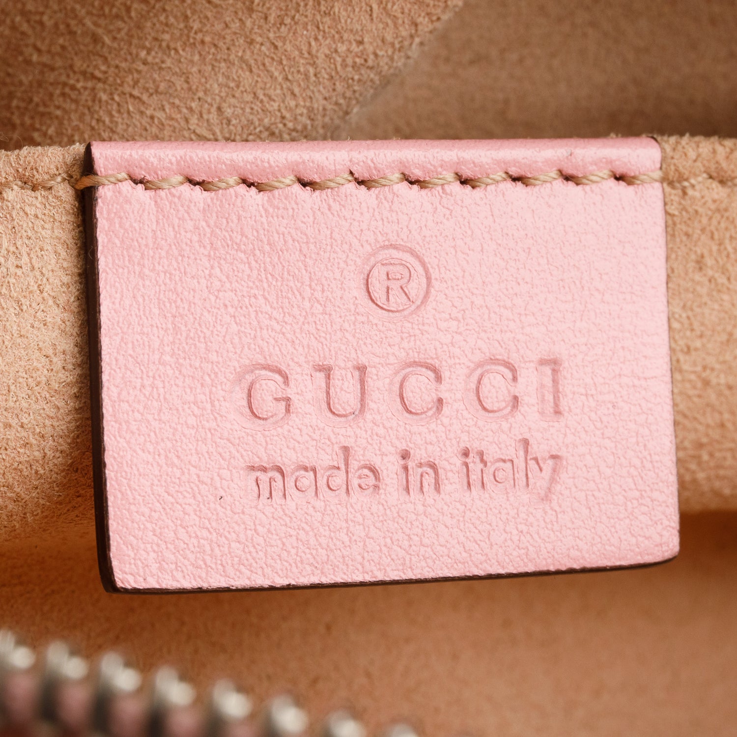 Gucci Pink Calfskin Matelasse Mini GG Marmont Camera Bag w/ Box