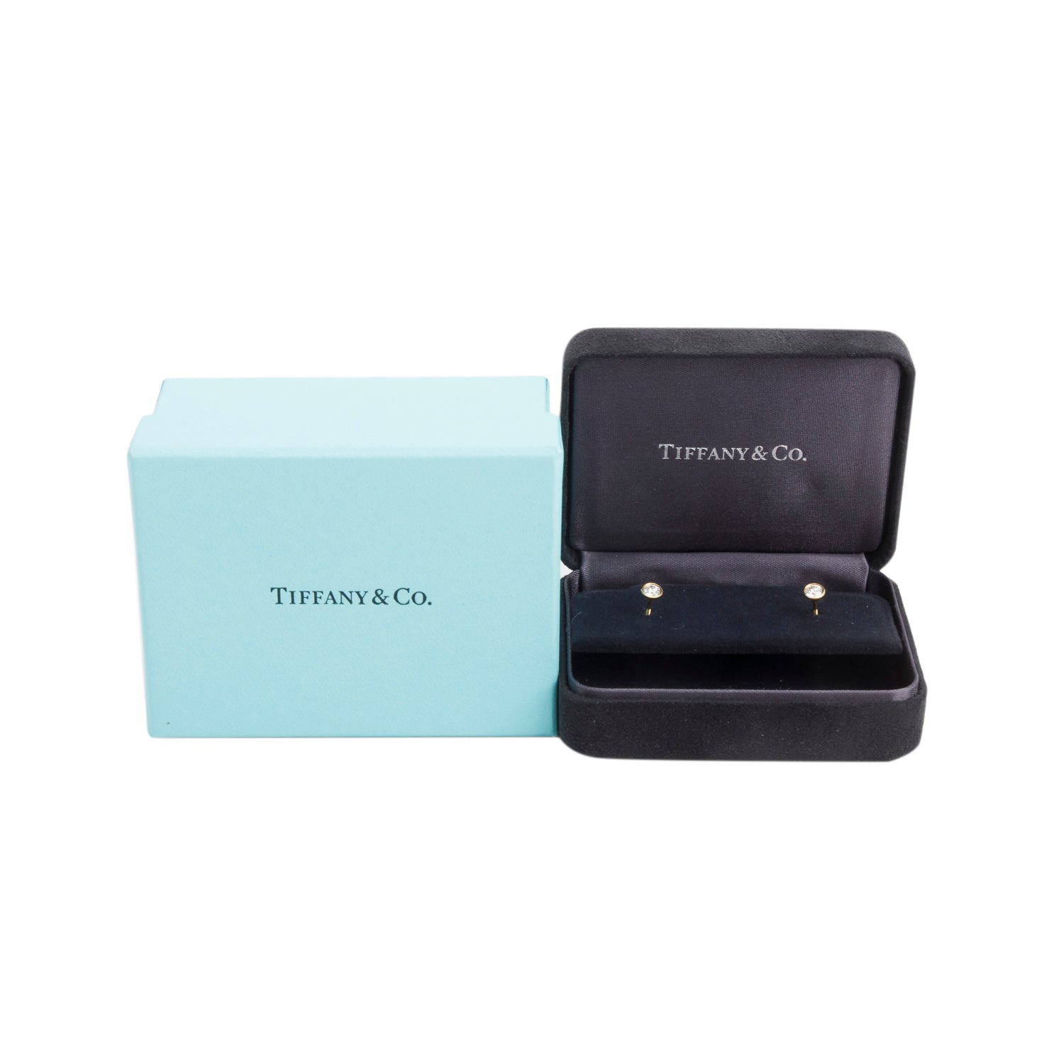 Tiffany & Co. Vintage Elsa Peretti 18k Yellow Gold 0.44 tcw Diamonds By the Yard Stud Earrings w/ Box