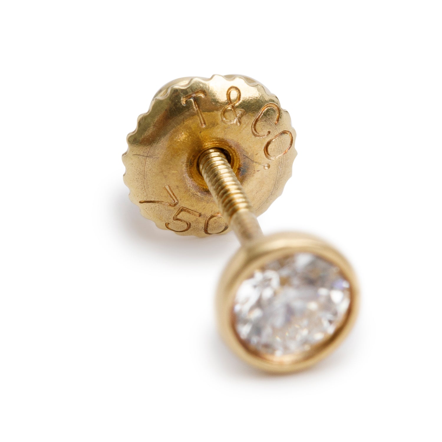 Tiffany & Co. Vintage Elsa Peretti 18k Yellow Gold 0.44 tcw Diamonds By the Yard Stud Earrings w/ Box