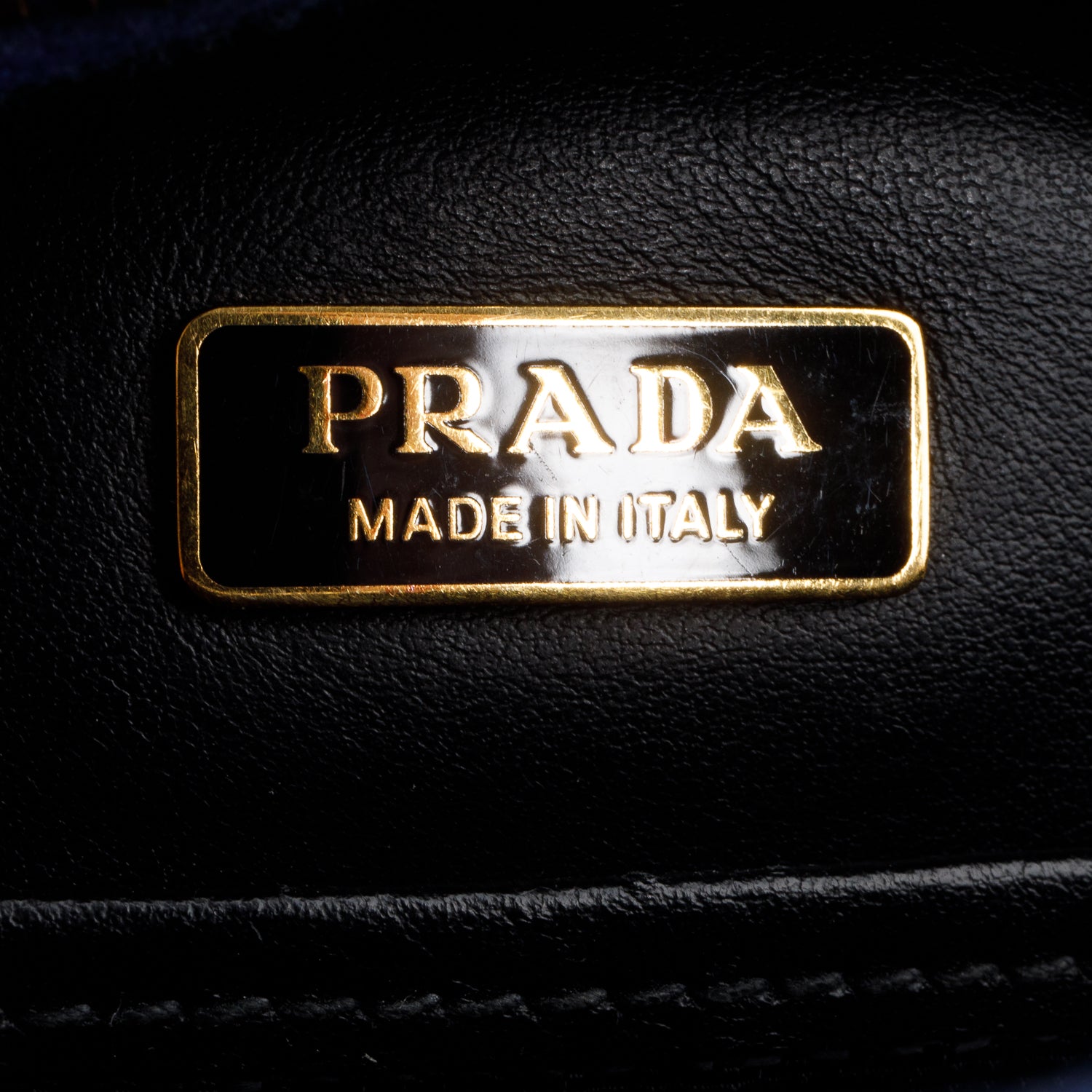 Prada Blue Saffiano Lux Leather Odette Bag w/ Box, Strap & Authenticity Card