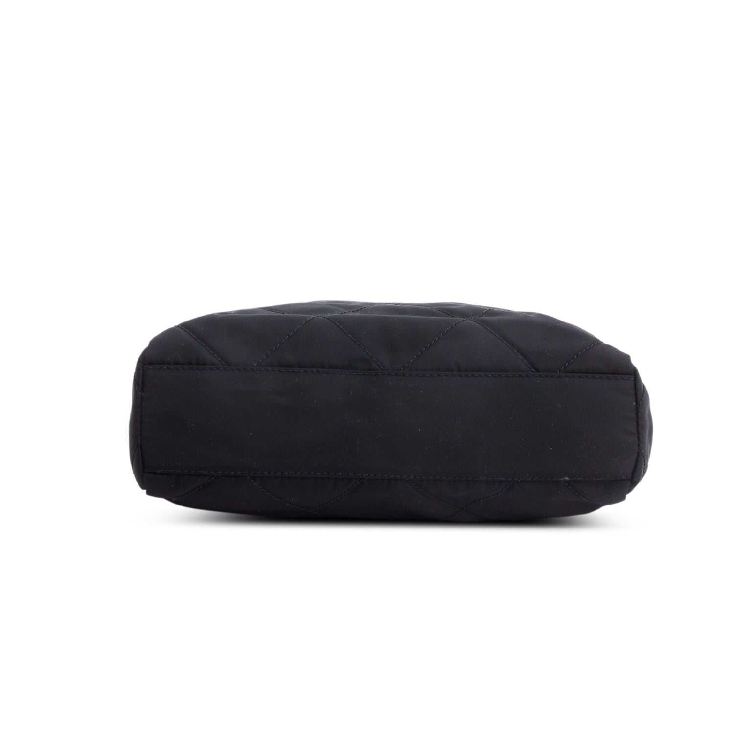 Prada Black Tessuto Nylon Quilted Chain Tote w/ Authenticity Card