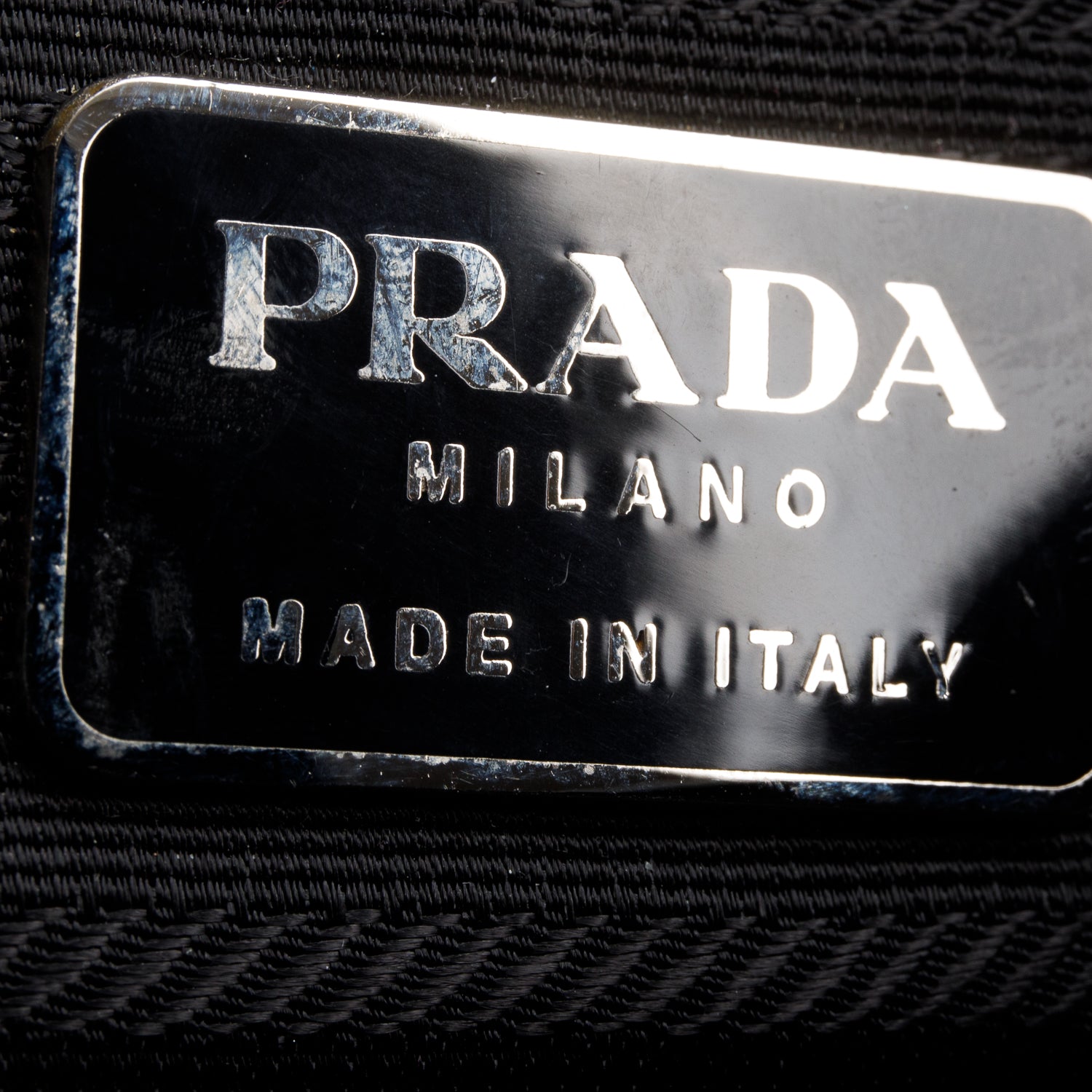 Prada Black Tessuto Nylon Quilted Chain Tote w/ Authenticity Card