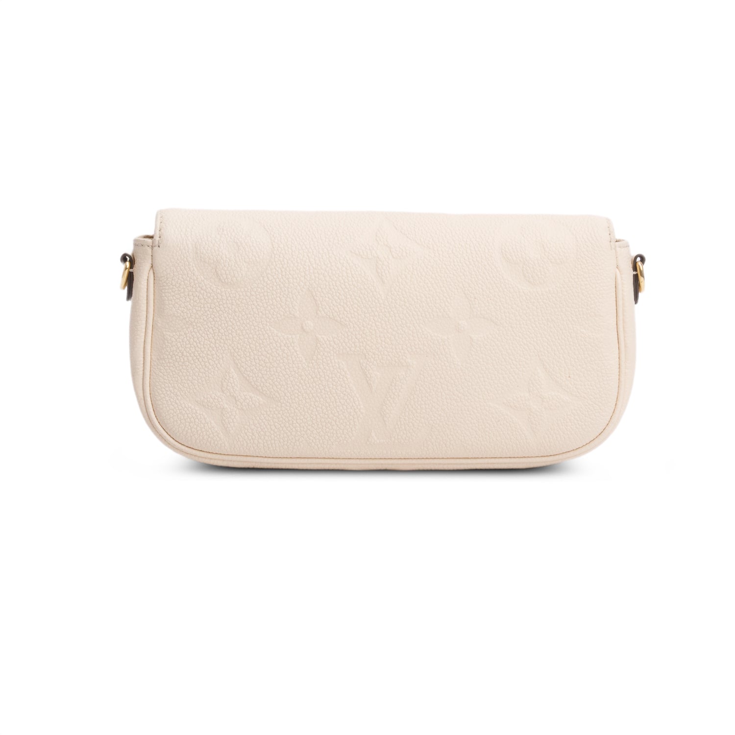 Louis Vuitton Cream Empreinte Monogram Giant Ivy Wallet on Chain w/ Straps