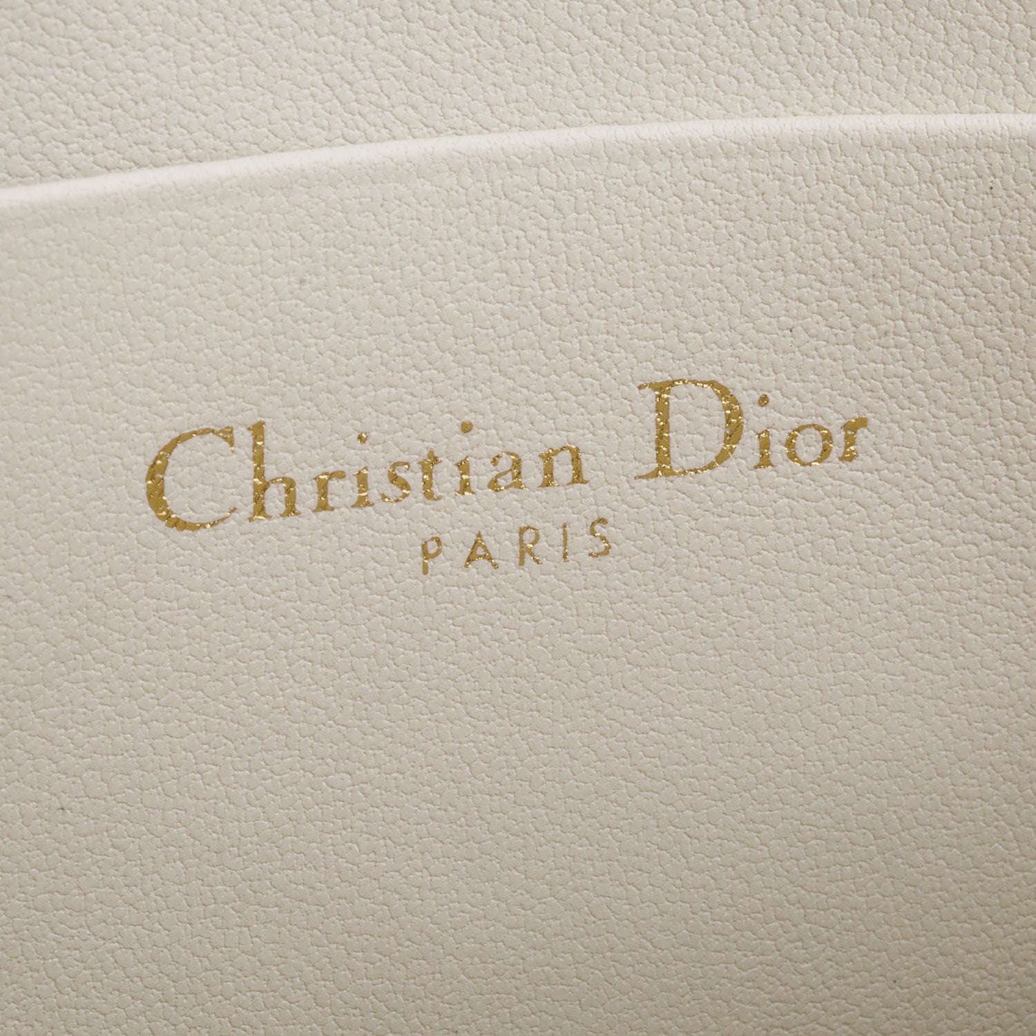 Christian Dior 2024 White Lambskin Cannage My Dior Daily Chain Pouch