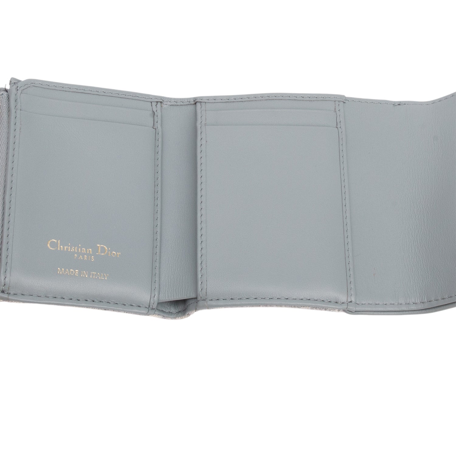 Christian Dior 2024 Grey Oblique Saddle Bloom Card Holder