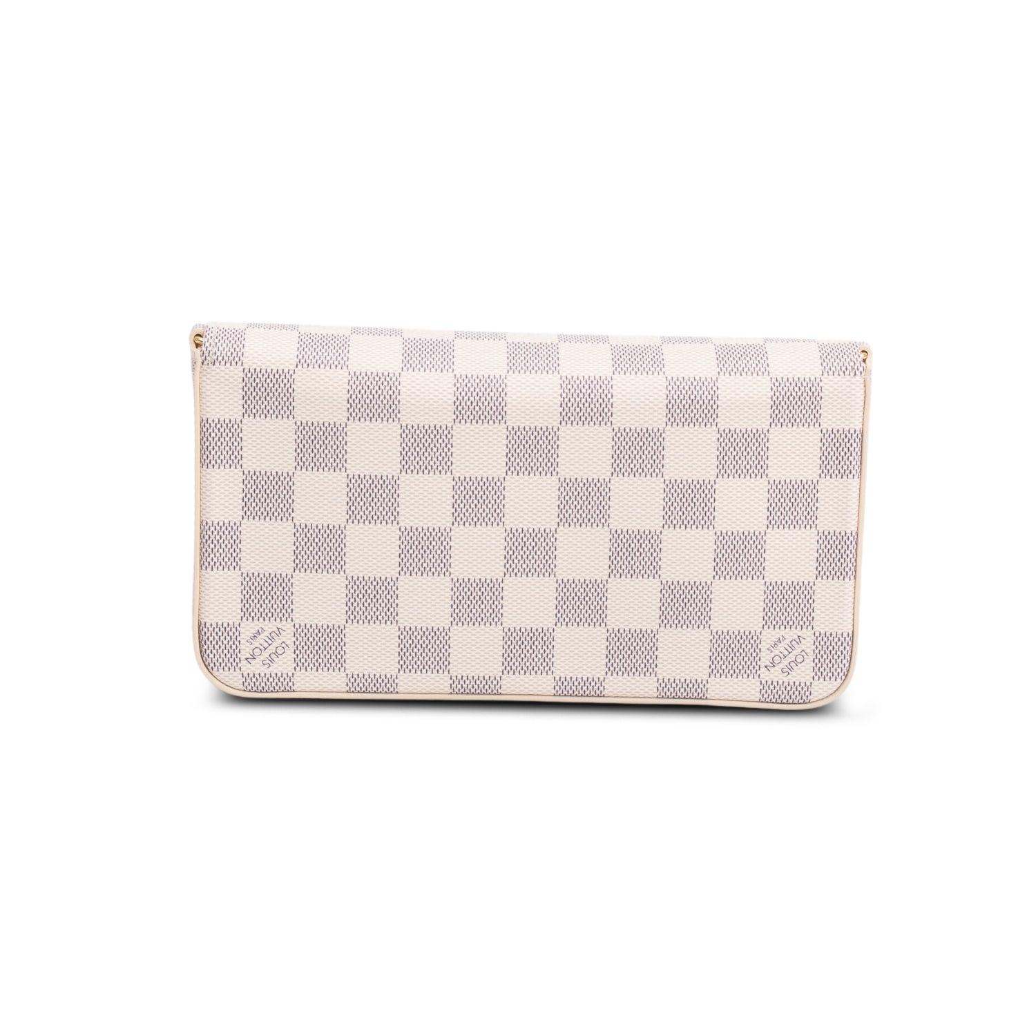 Louis Vuitton Damier Azur Pochette Felicie Chain Wallet w/ Box & Inserts