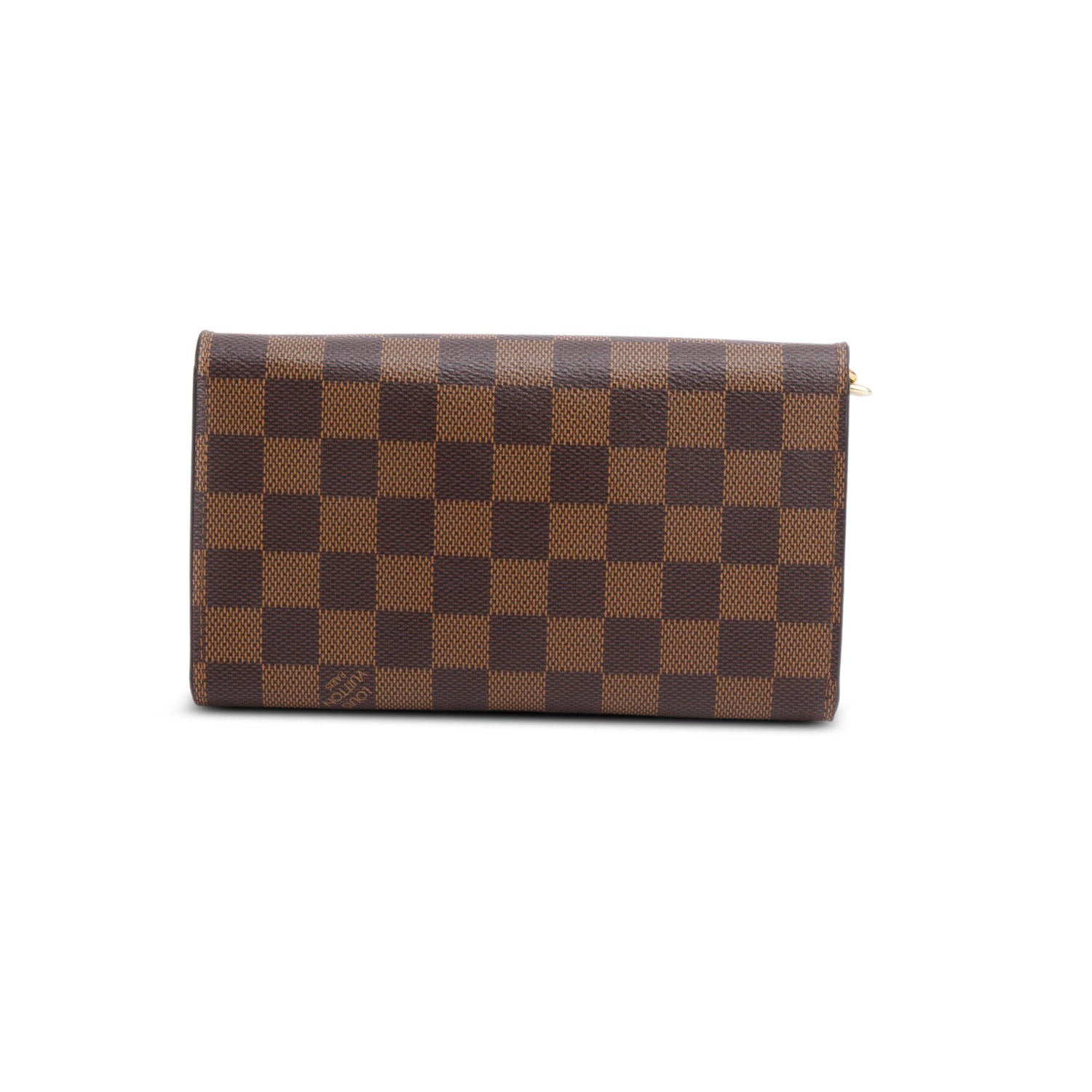 Louis Vuitton Damier Ebene Croisette Chain Wallet
