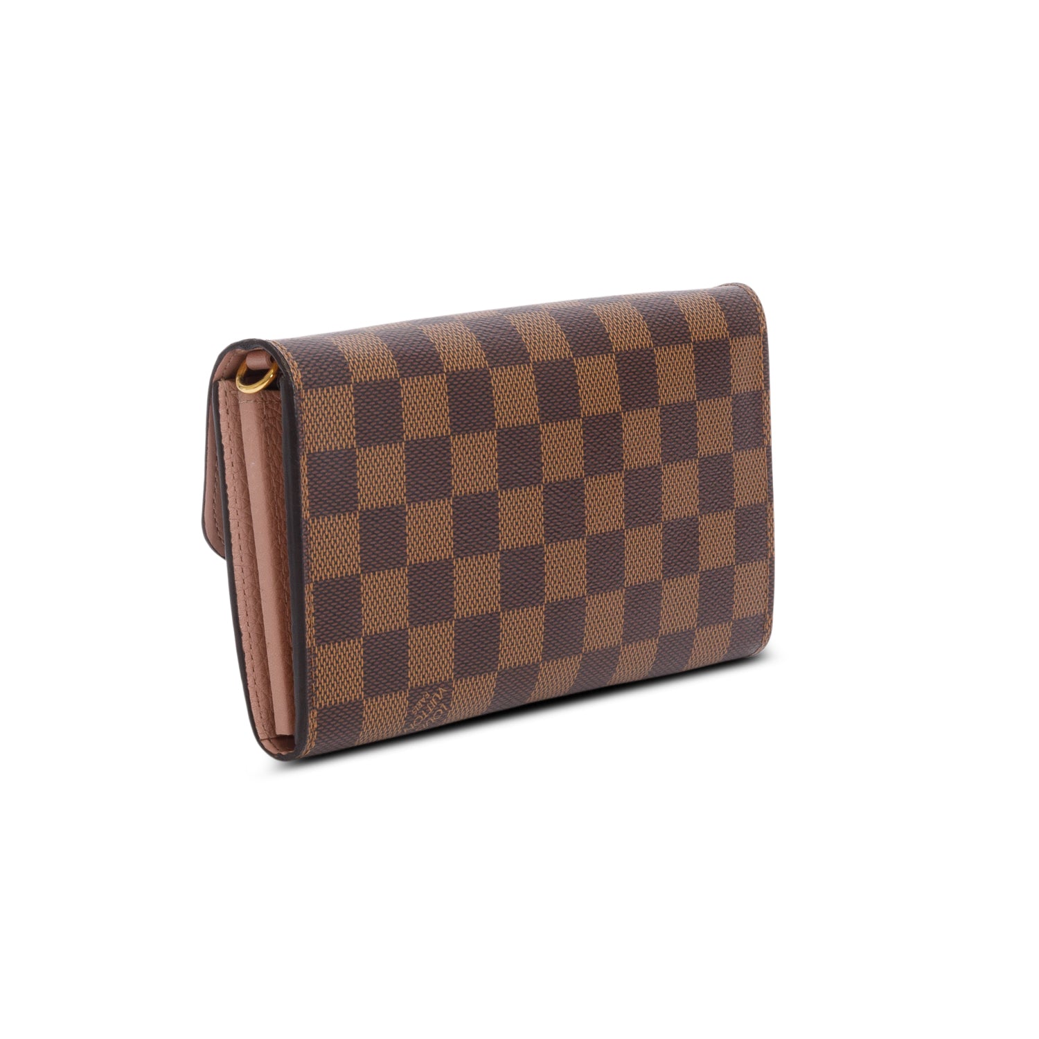 Louis Vuitton Damier Ebene Croisette Chain Wallet