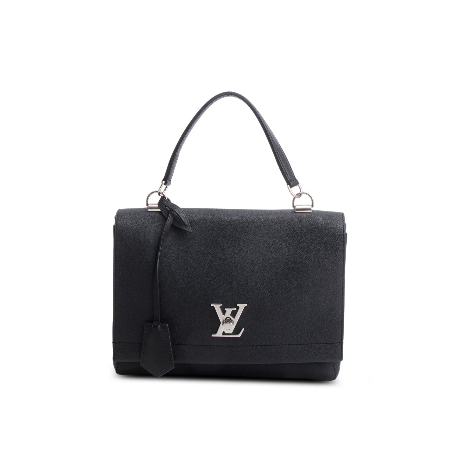 Louis Vuitton Black Soft Calfskin My Lockme II Top Handle w/ Strap