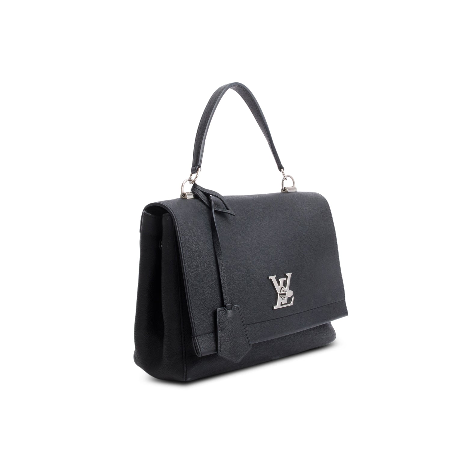 Louis Vuitton Black Soft Calfskin My Lockme II Top Handle w/ Strap