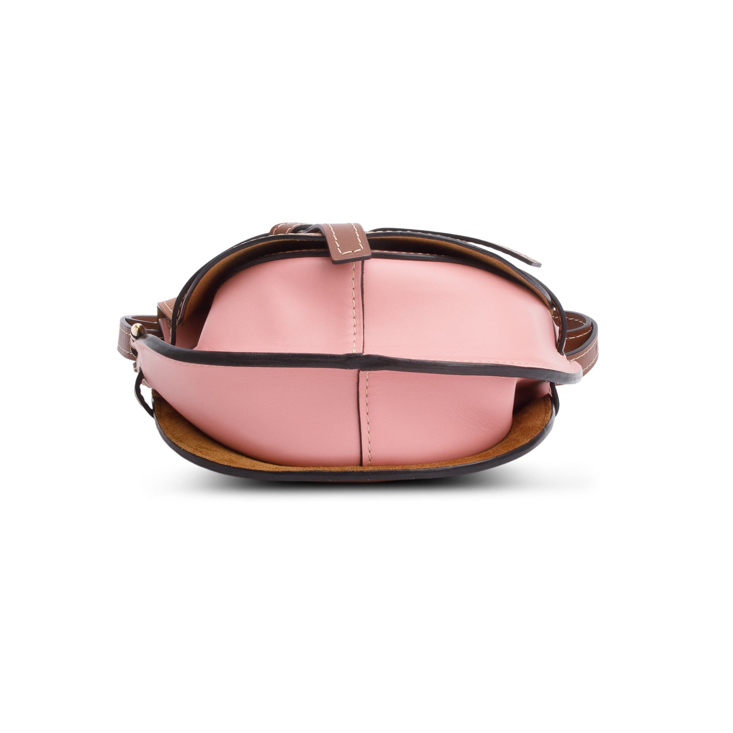 Loewe Brown & Pink Calfskin Small Gate Crossbody Bag