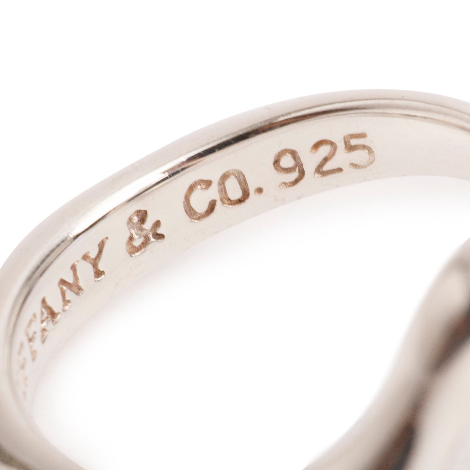 Tiffany & Co. Elsa Peretti Sterling Silver Open Heart Ring, Size 5.25