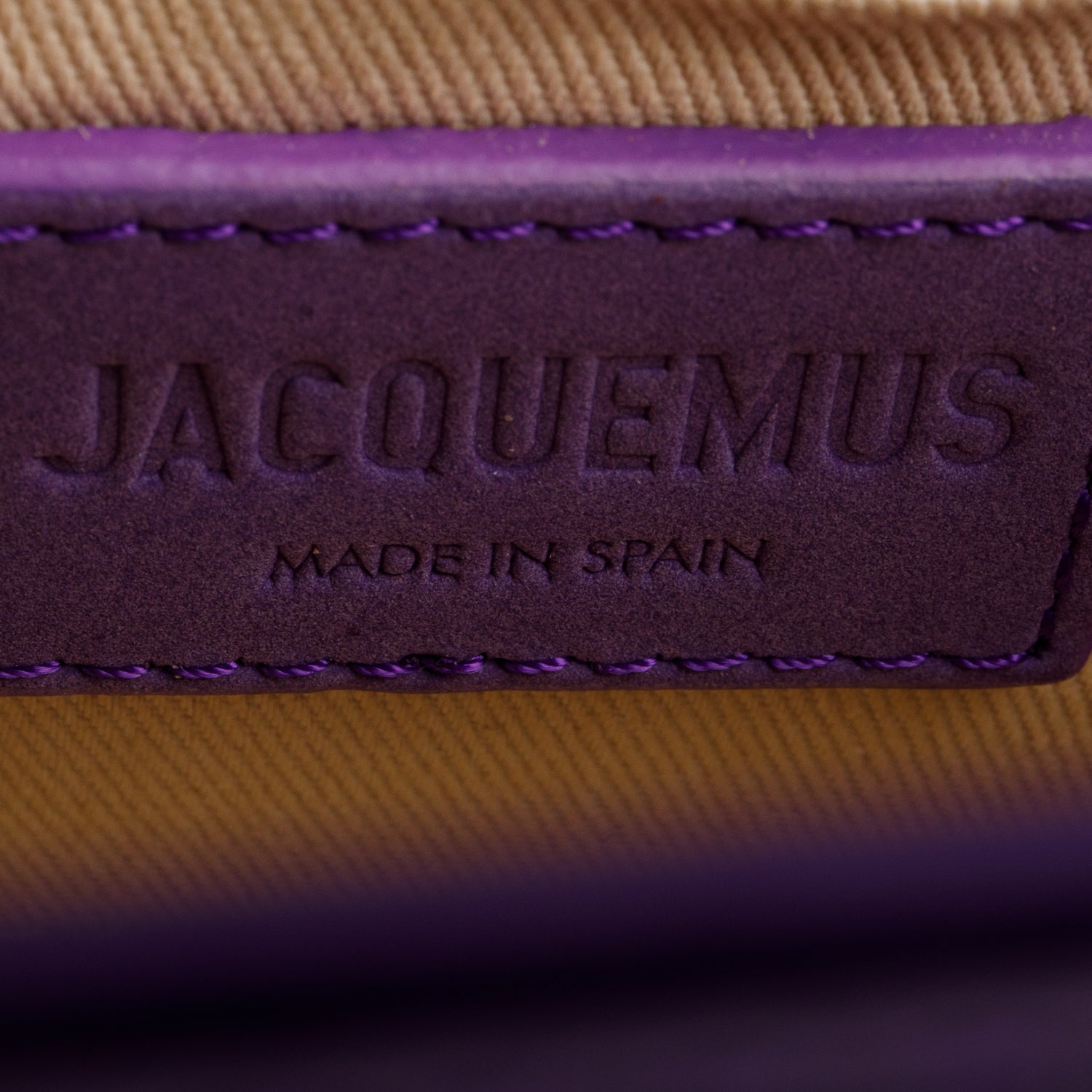 Jacquemus Purple Leather The Knot Chiquito w/ Strap
