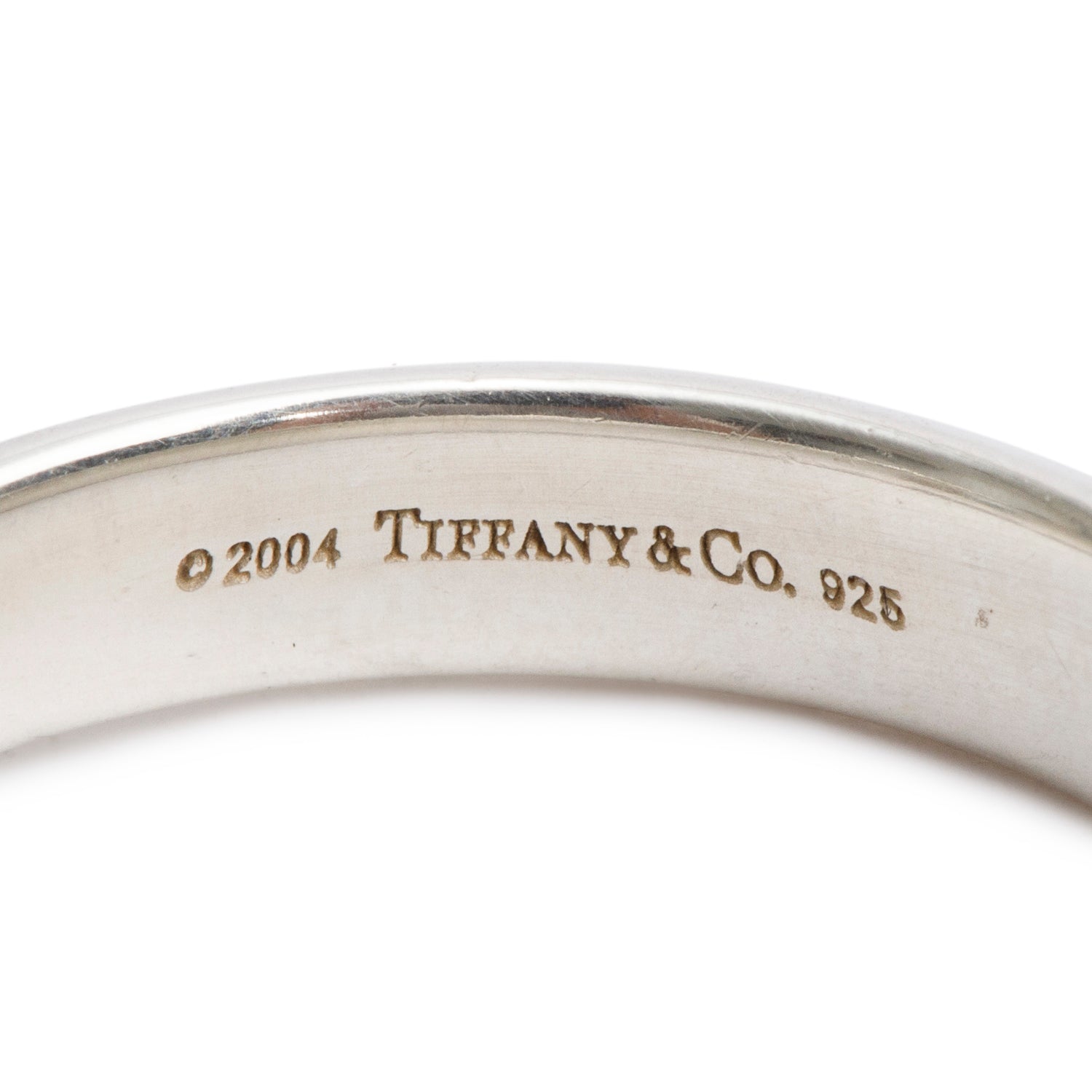 Tiffany & Co. Sterling Silver Aquamarine Stacking Band Ring, Size 5.5