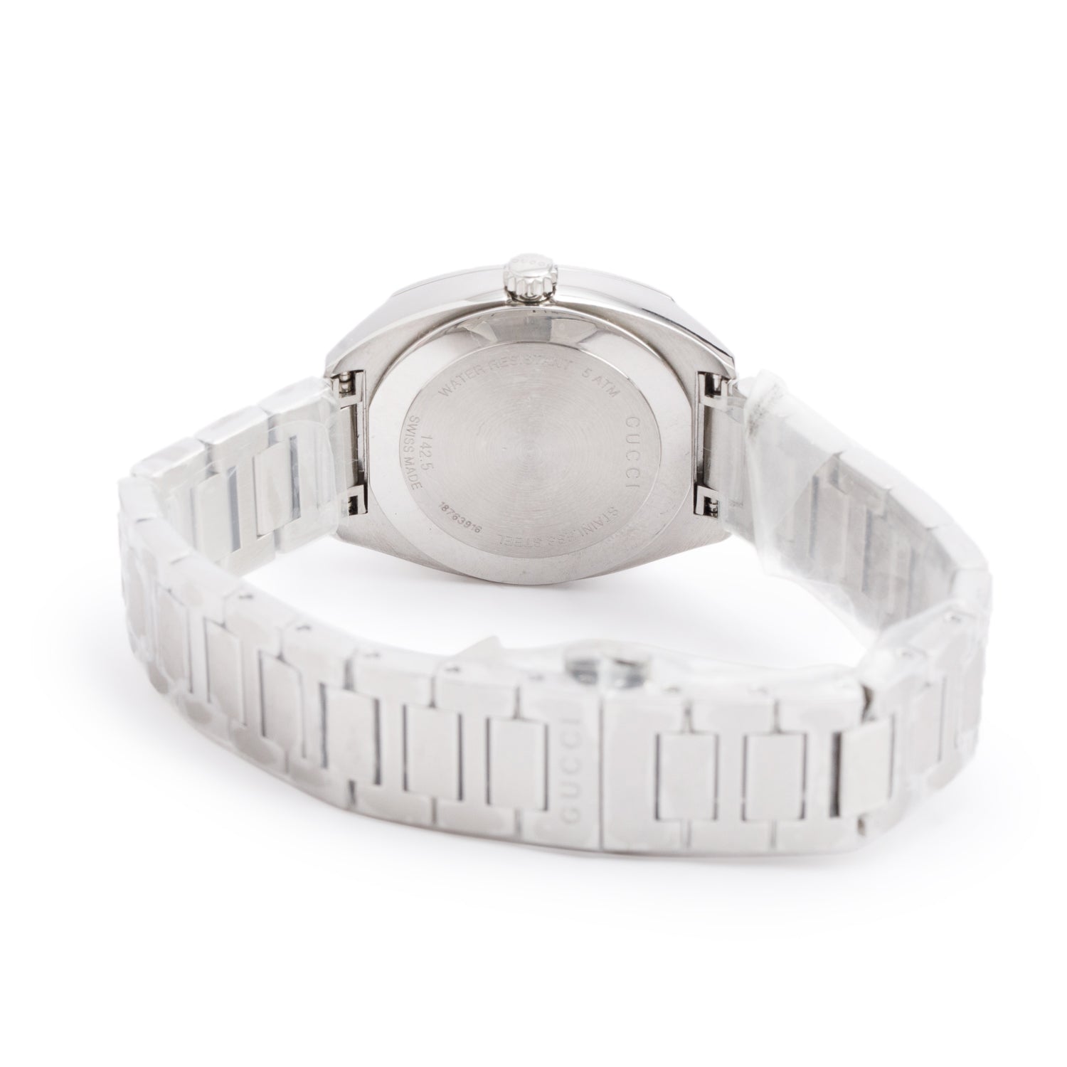 Gucci Stainless Steel GG2570 29 MM Quartz Watch White Diamond Dial