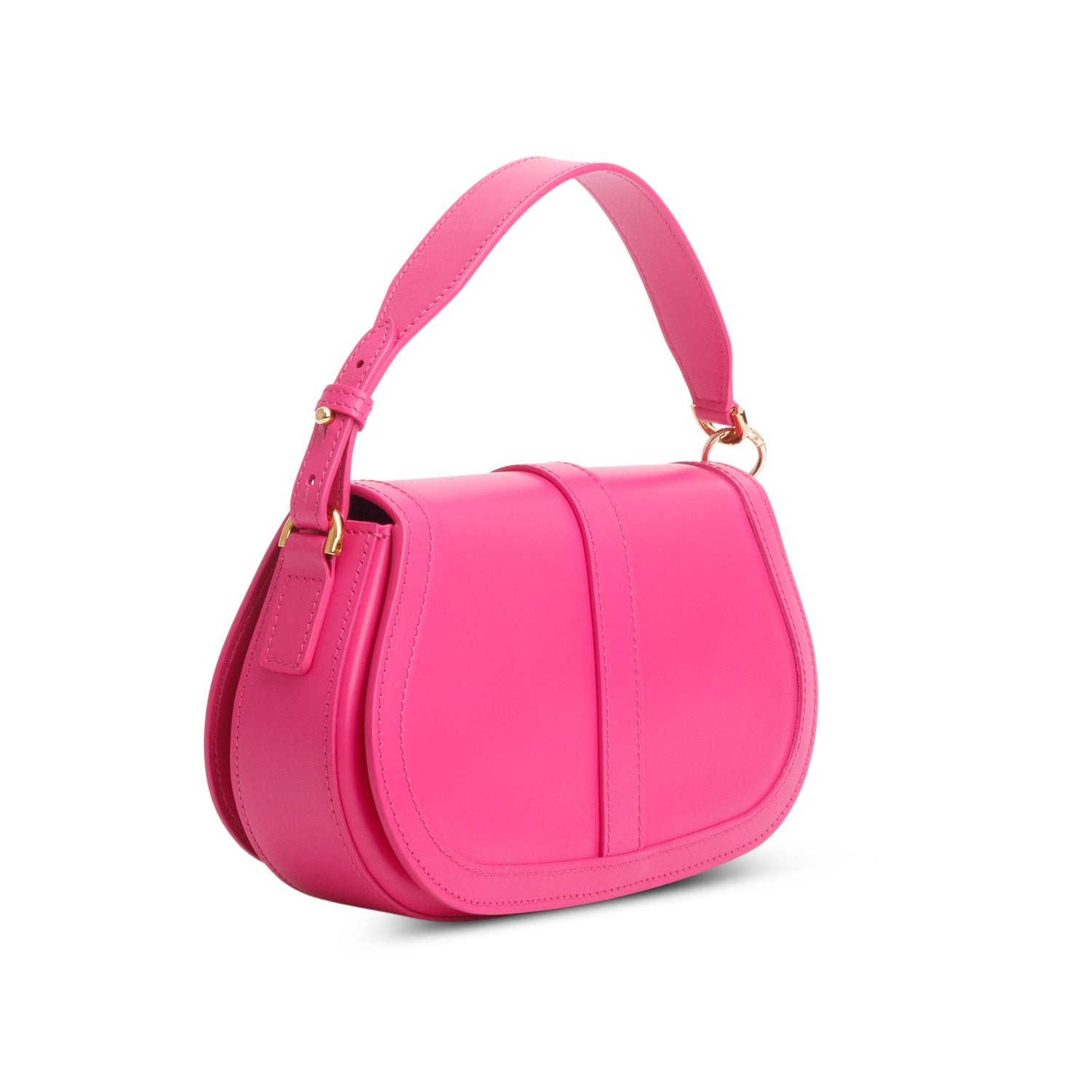 Versace Pink Calfskin Greca Goddess Shoulder Bag w/ Straps