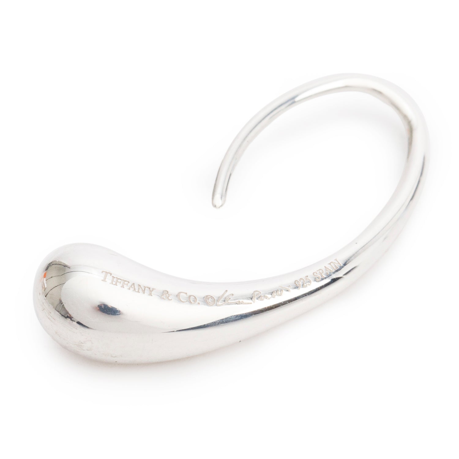 Tiffany & Co. Elsa Peretti Sterling Silver Teardrop Hoop Earrings