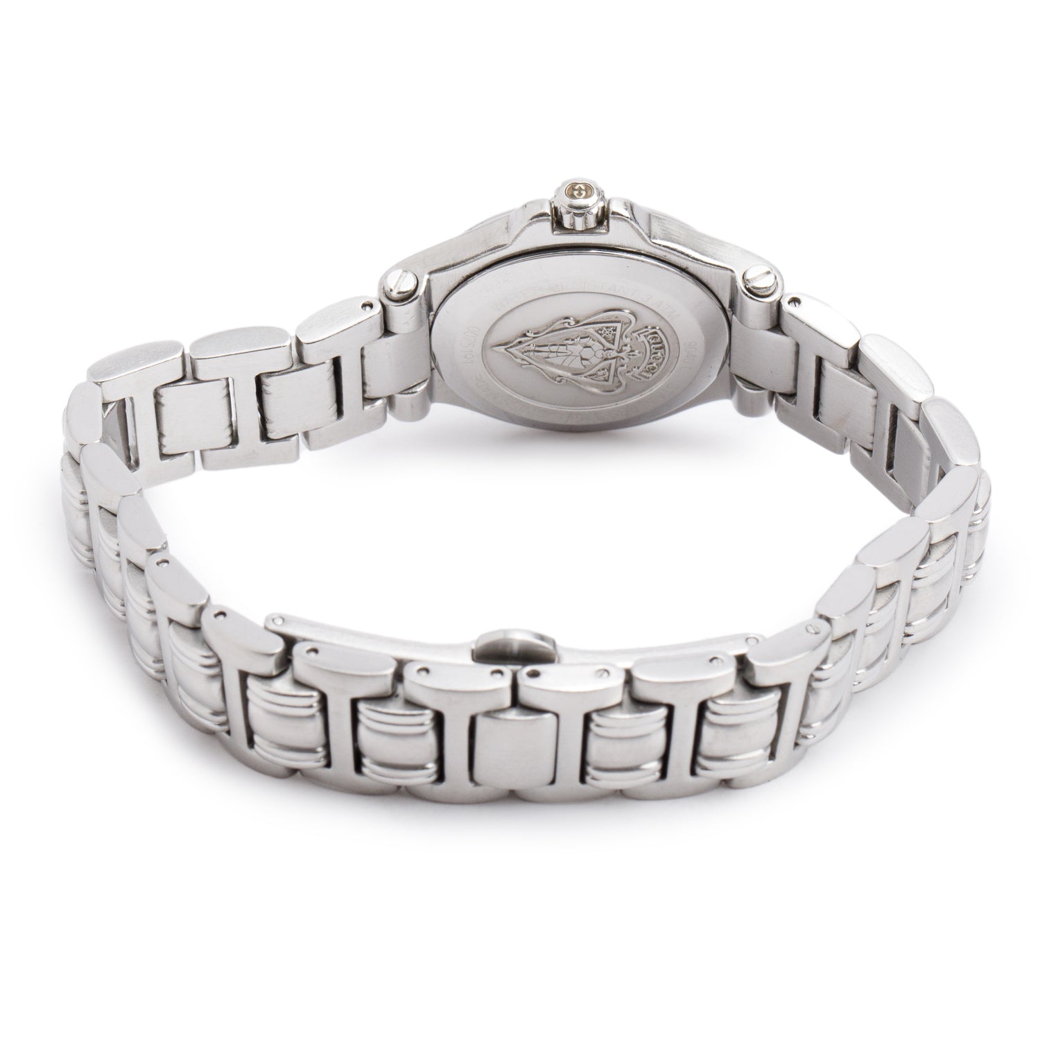 Gucci Vintage Stainless Steel 9040 Series G-Logo 26 MM Quartz Watch Silver Dial