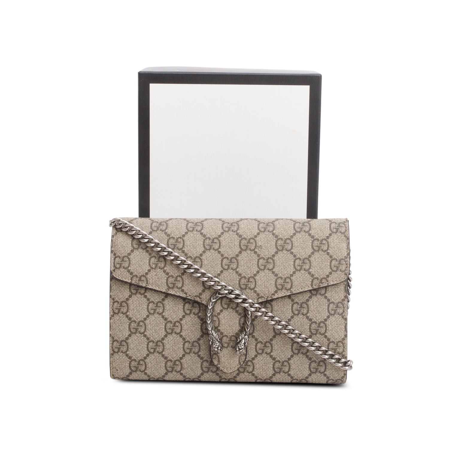Gucci Dionysus GG Supreme Wallet on Chain w/ Box