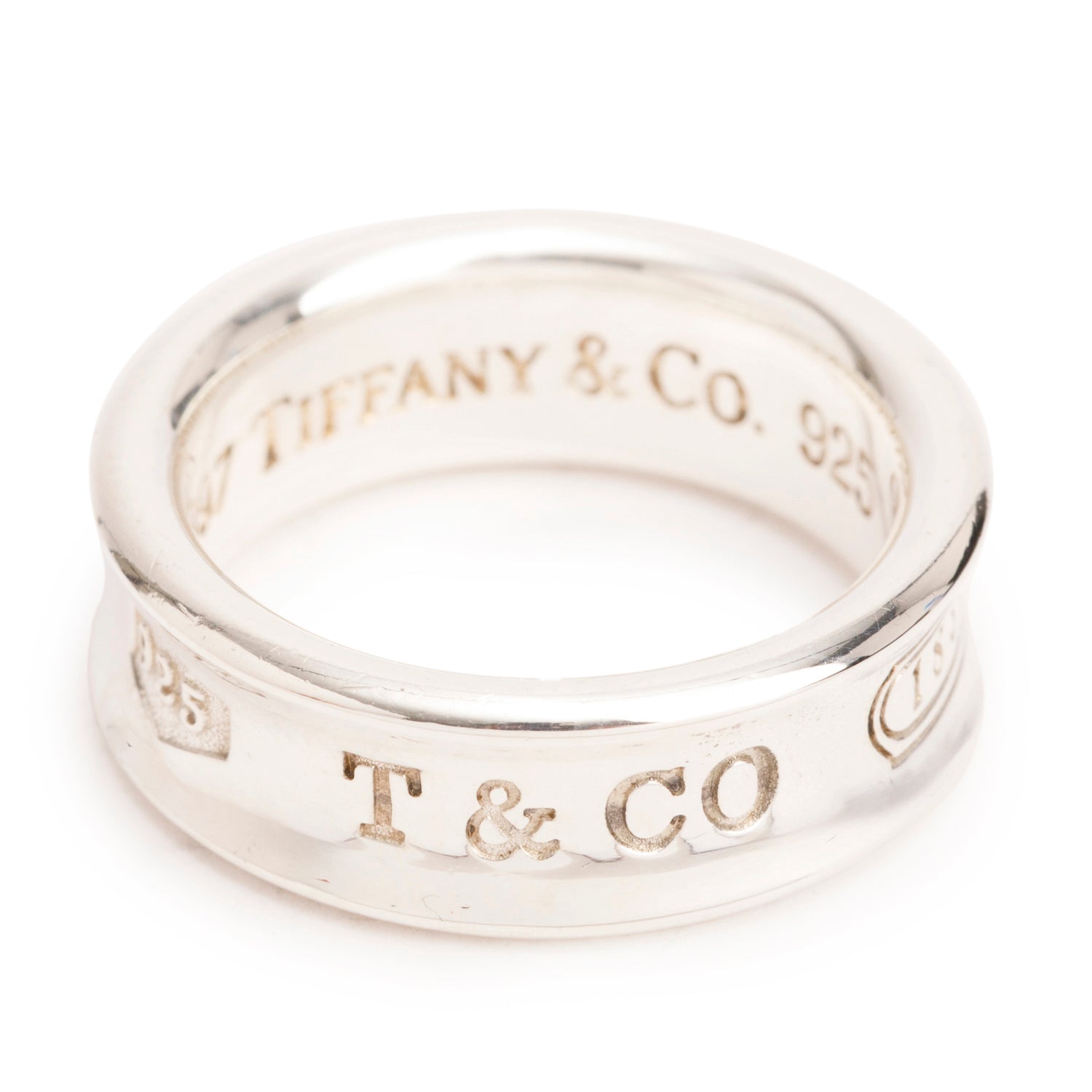 Tiffany & Co. Sterling Silver 1837 Ring, Size 6.5
