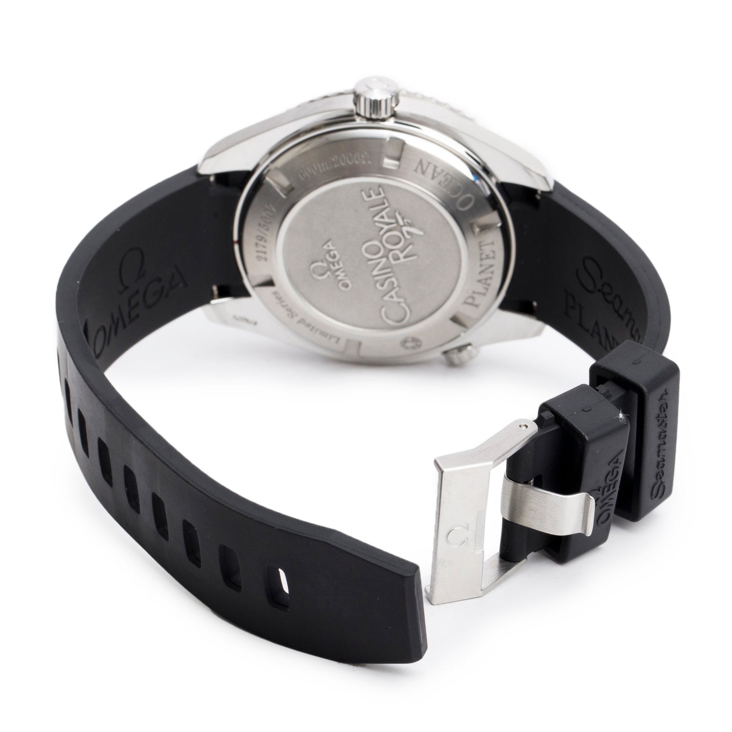 Omega Stainless Steel Seamaster Planet Ocean 007 Casino Royale 45.5 MM Watch w/ Box & Papers