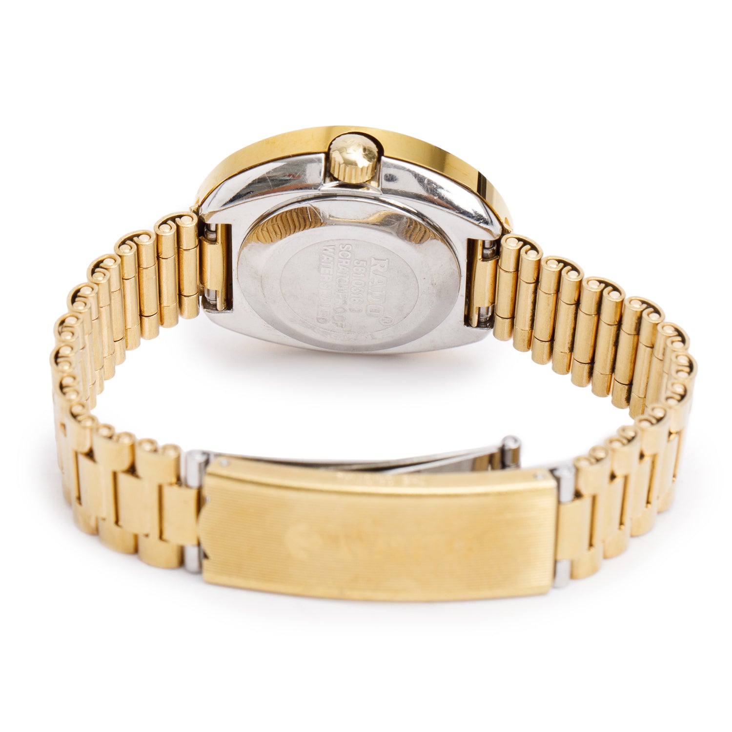 Rado Gold-Plated Stainless Steel Original DiaStar Quartz Watch Crystal Dial