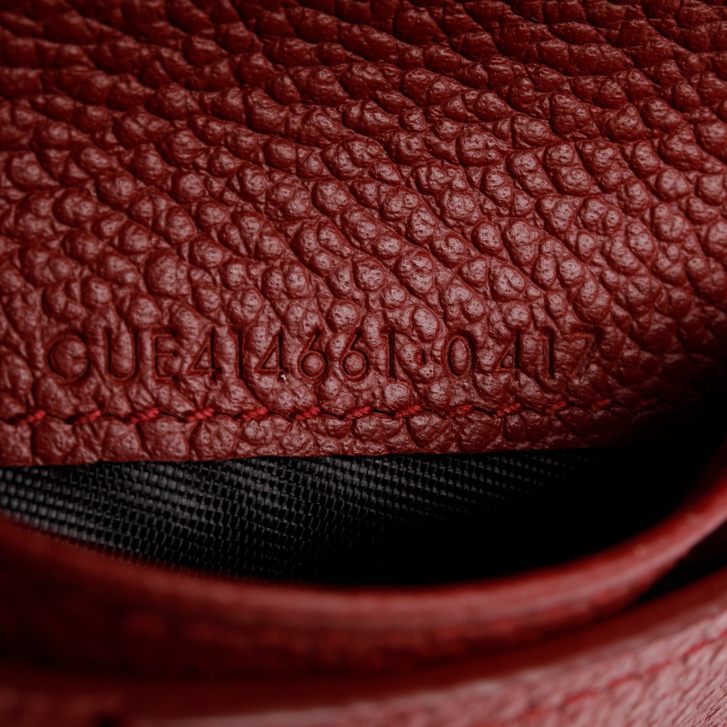 Saint Laurent Burgundy Grain de Poudre Paris Compact Zip Around Wallet w/ Box