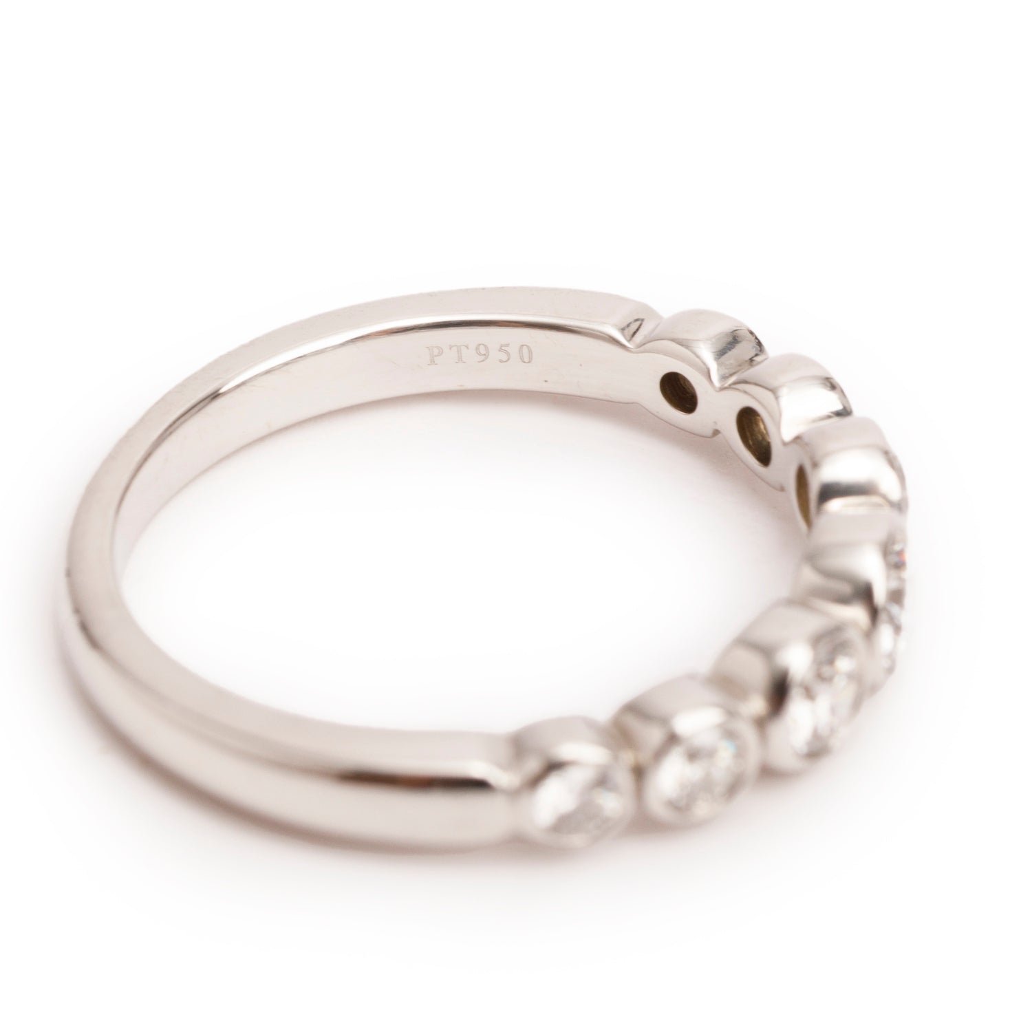 Tiffany & Co. Platinum Graduated Diamond Jazz Ring, Size 4.5