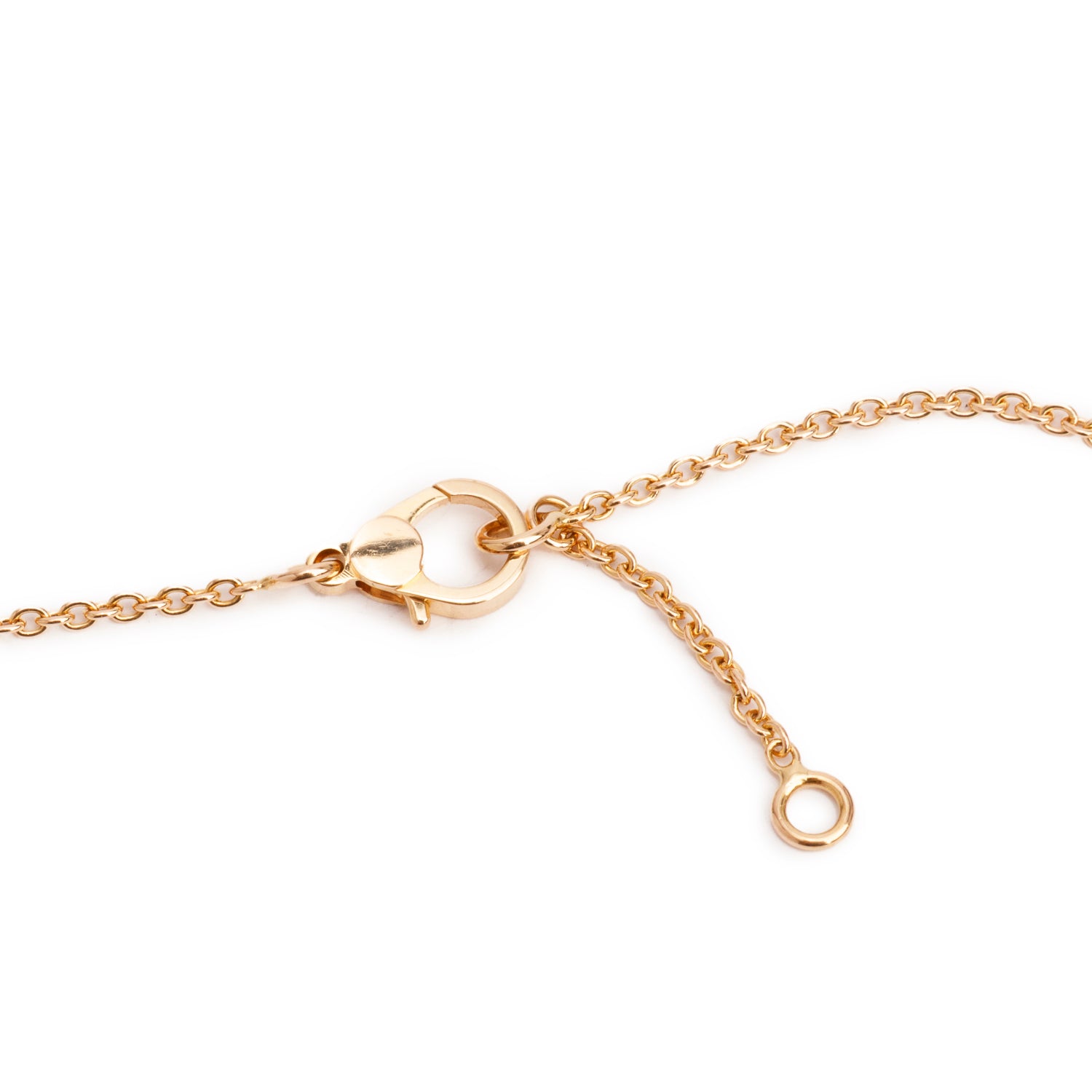 Hermes 18k Rose Gold Diamond Finesse Pendant Necklace