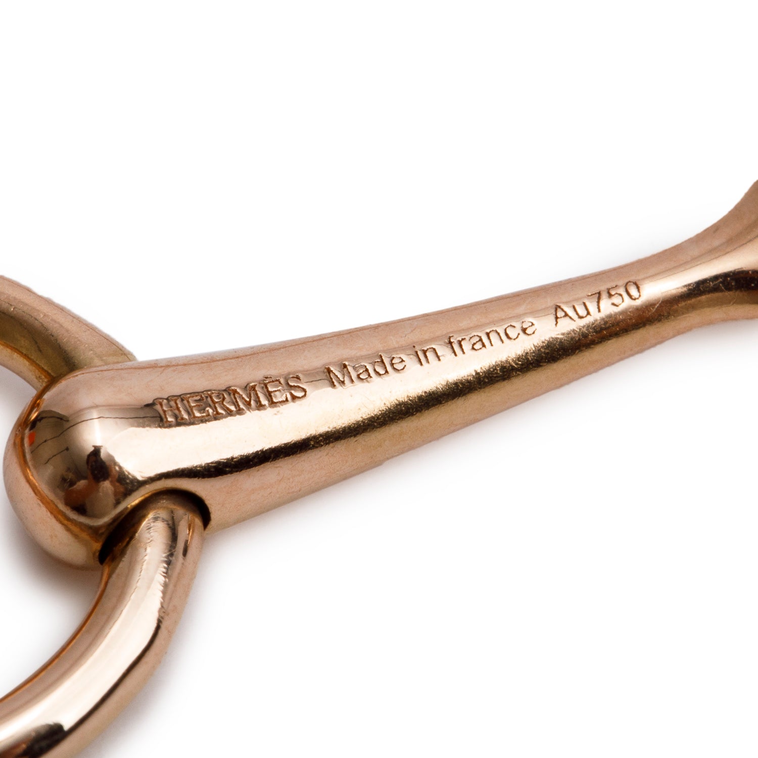 Hermes 18k Rose Gold Diamond Filet d'Or Bracelet